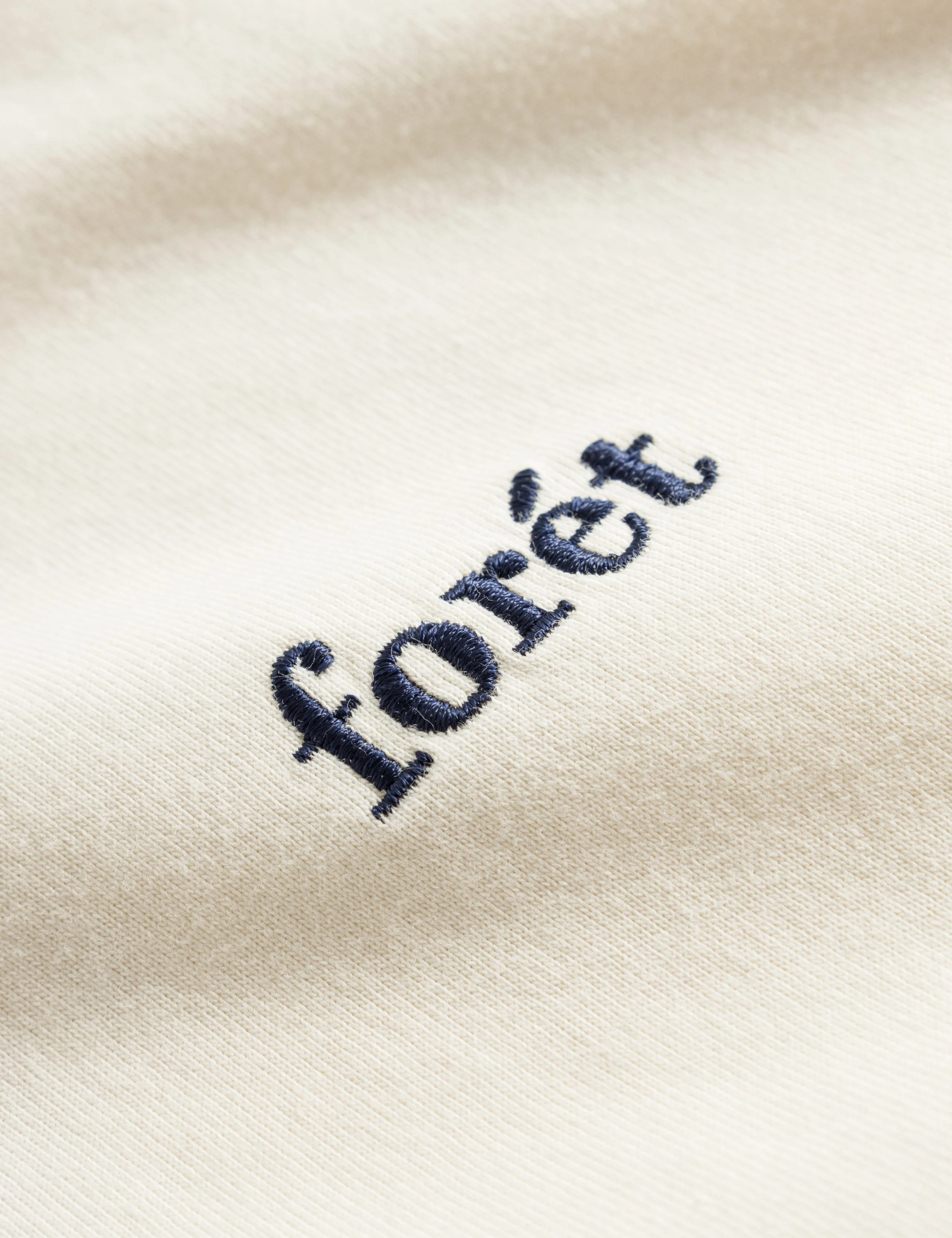 ABODE EMBROIDERY T-SHIRT - CLOUD/NAVY sold by Foret product image thumbnail 3