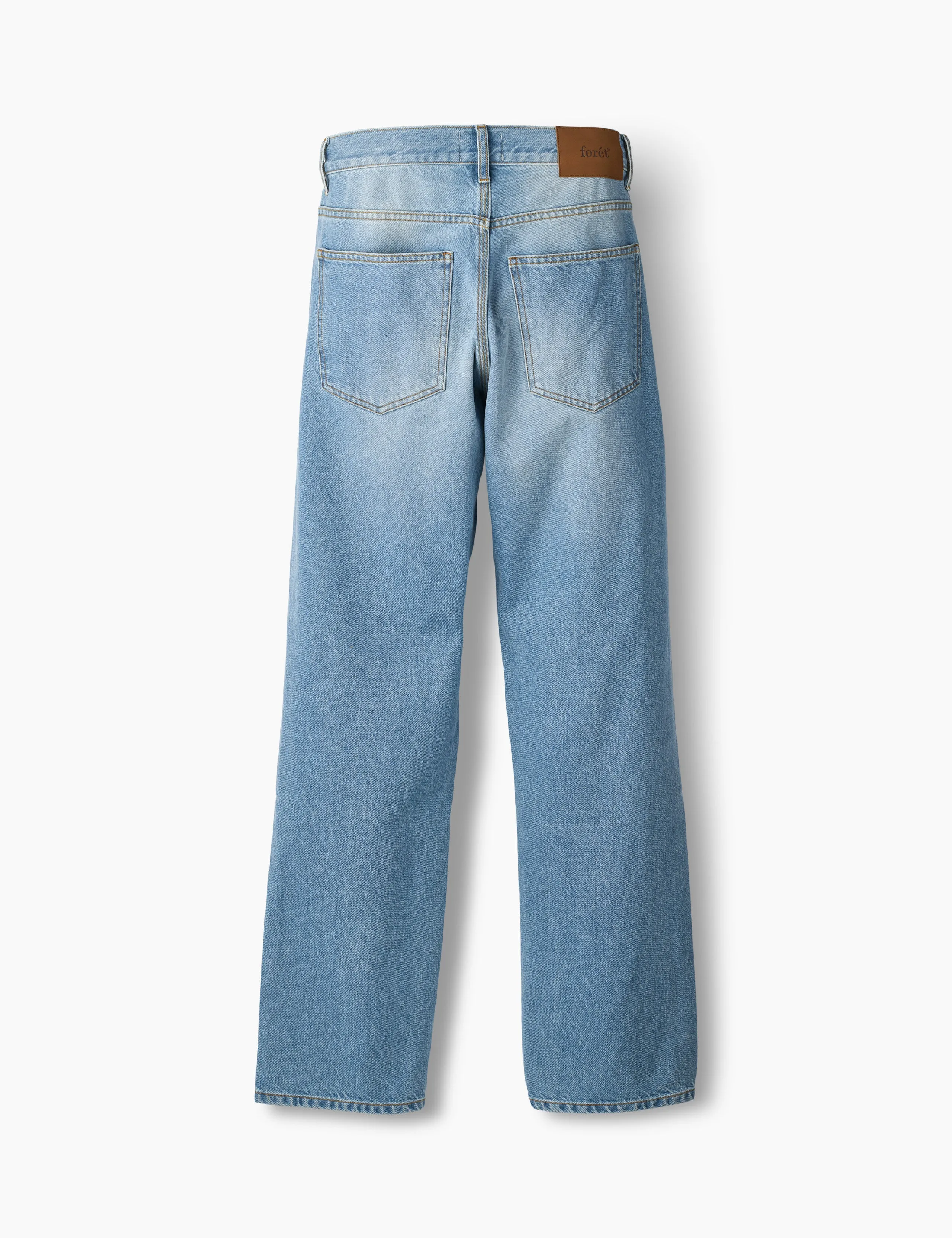 HEATH REGULAR FIT JEANS - WASHED LIGHT BLUE sold by Foret product image thumbnail 4