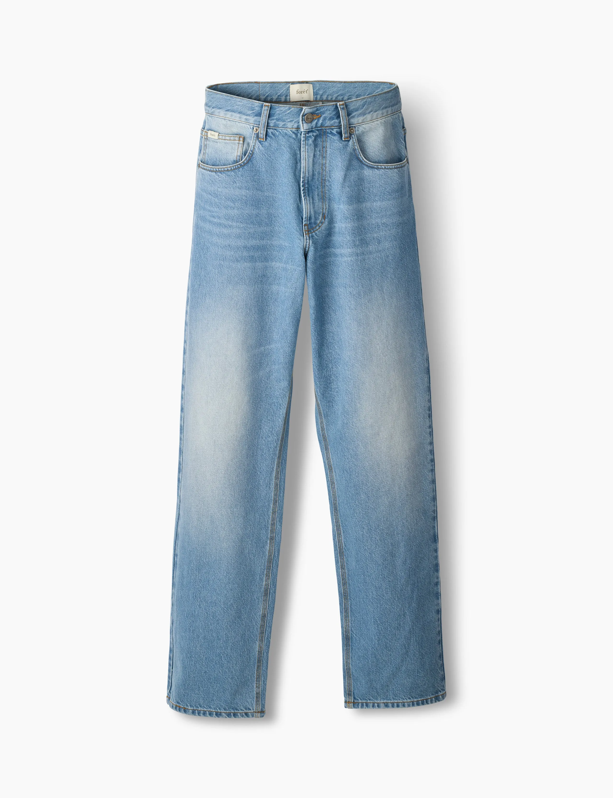 HEATH REGULAR FIT JEANS - WASHED LIGHT BLUE sold by Foret