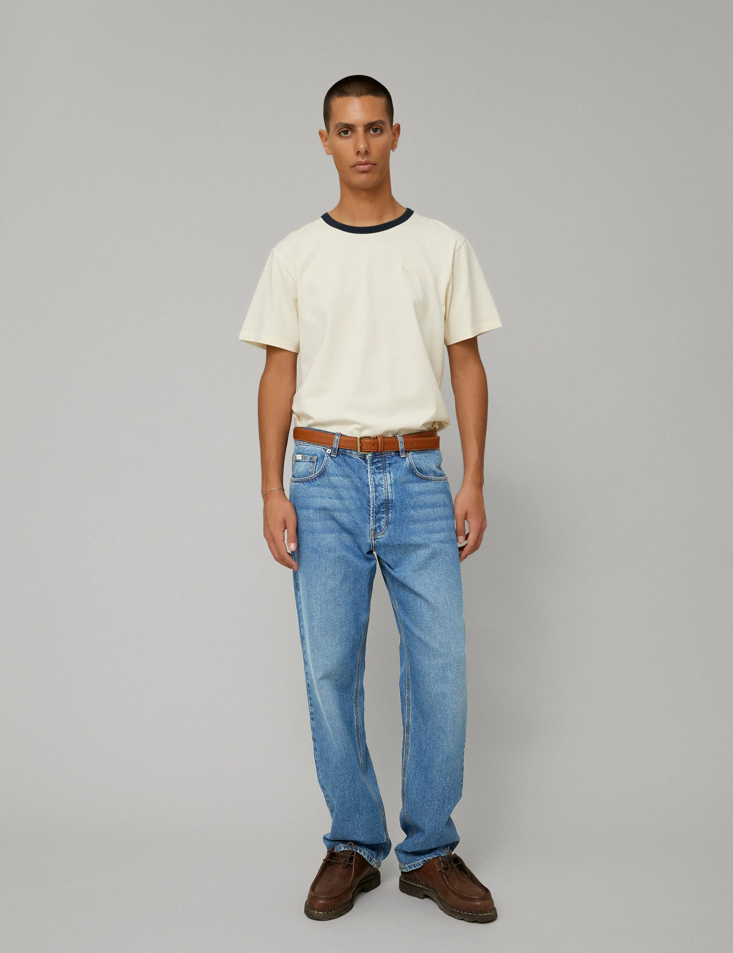 HEATH REGULAR FIT JEANS - WASHED LIGHT BLUE sold by Foret product image thumbnail 2
