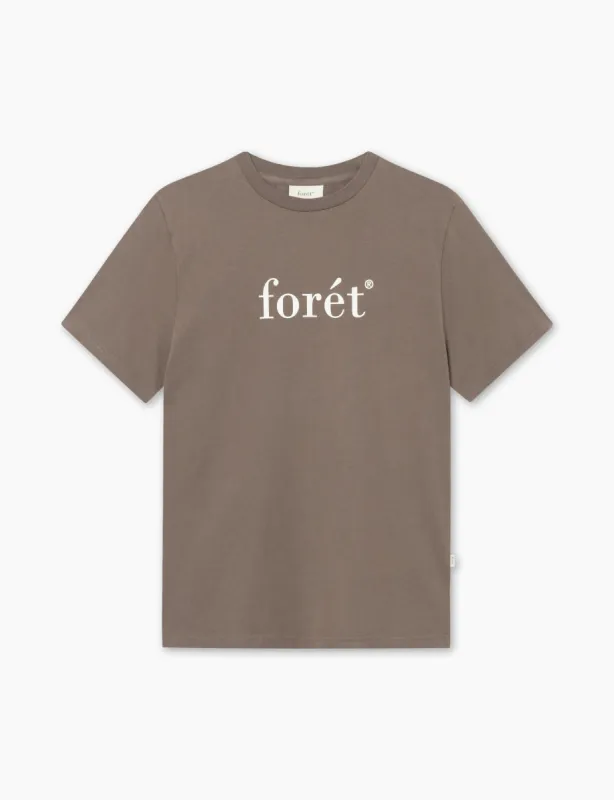 AMBER T-SHIRT - COLD BROWN/CLOUD sold by Foret