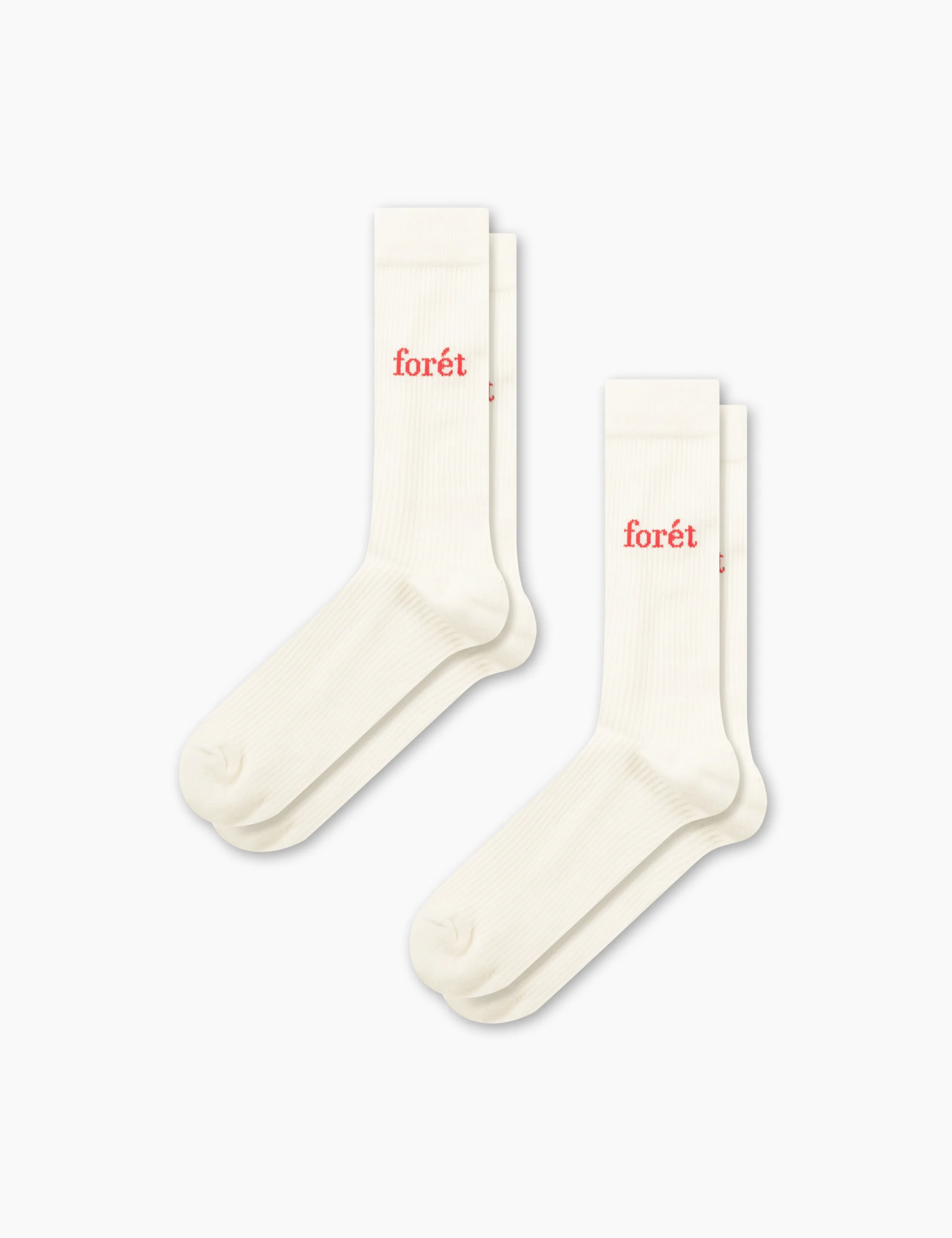 WALK SOCKS 2-PACK - CLOUD/RED sold by Foret