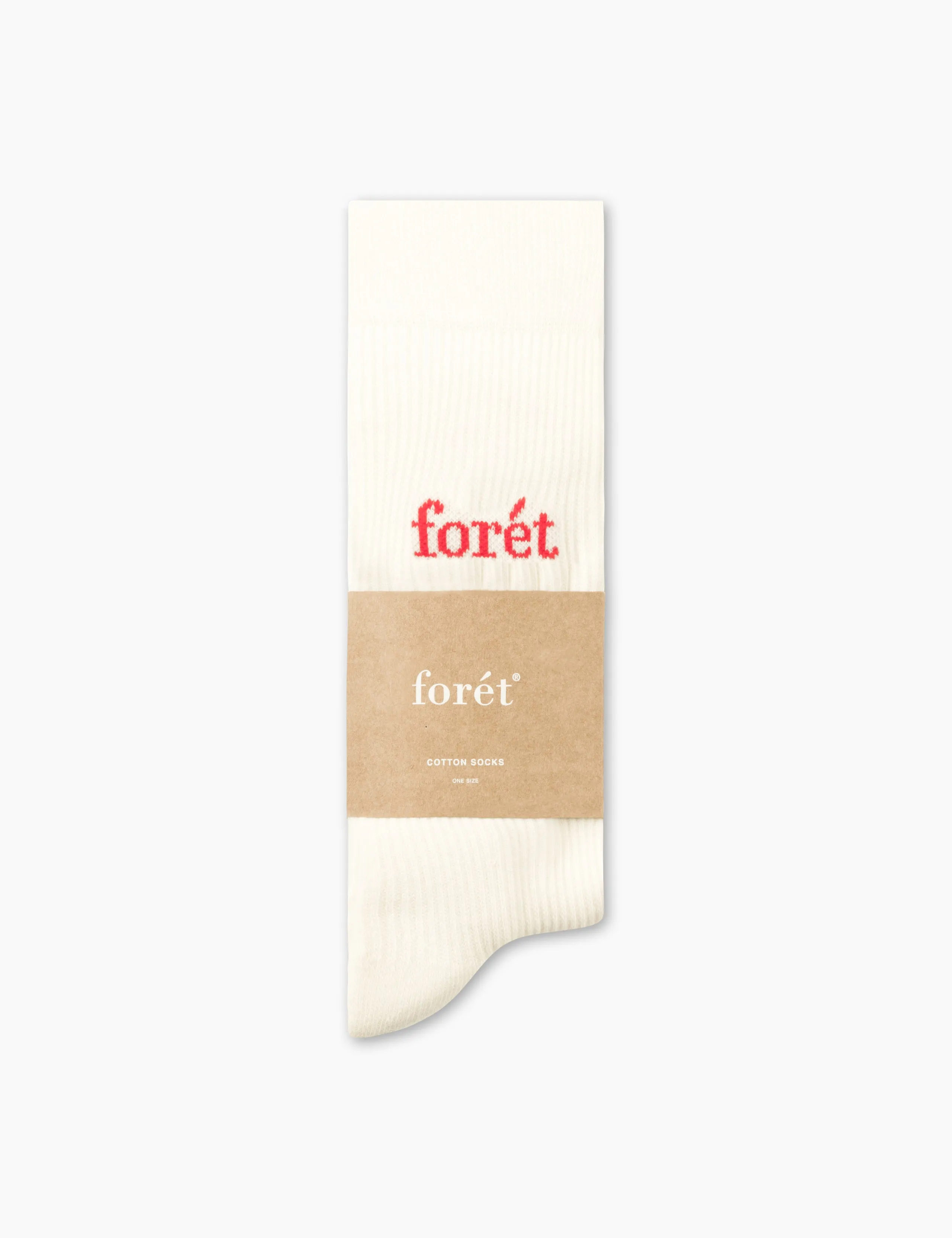 WALK SOCKS 2-PACK - CLOUD/RED sold by Foret product image thumbnail 3