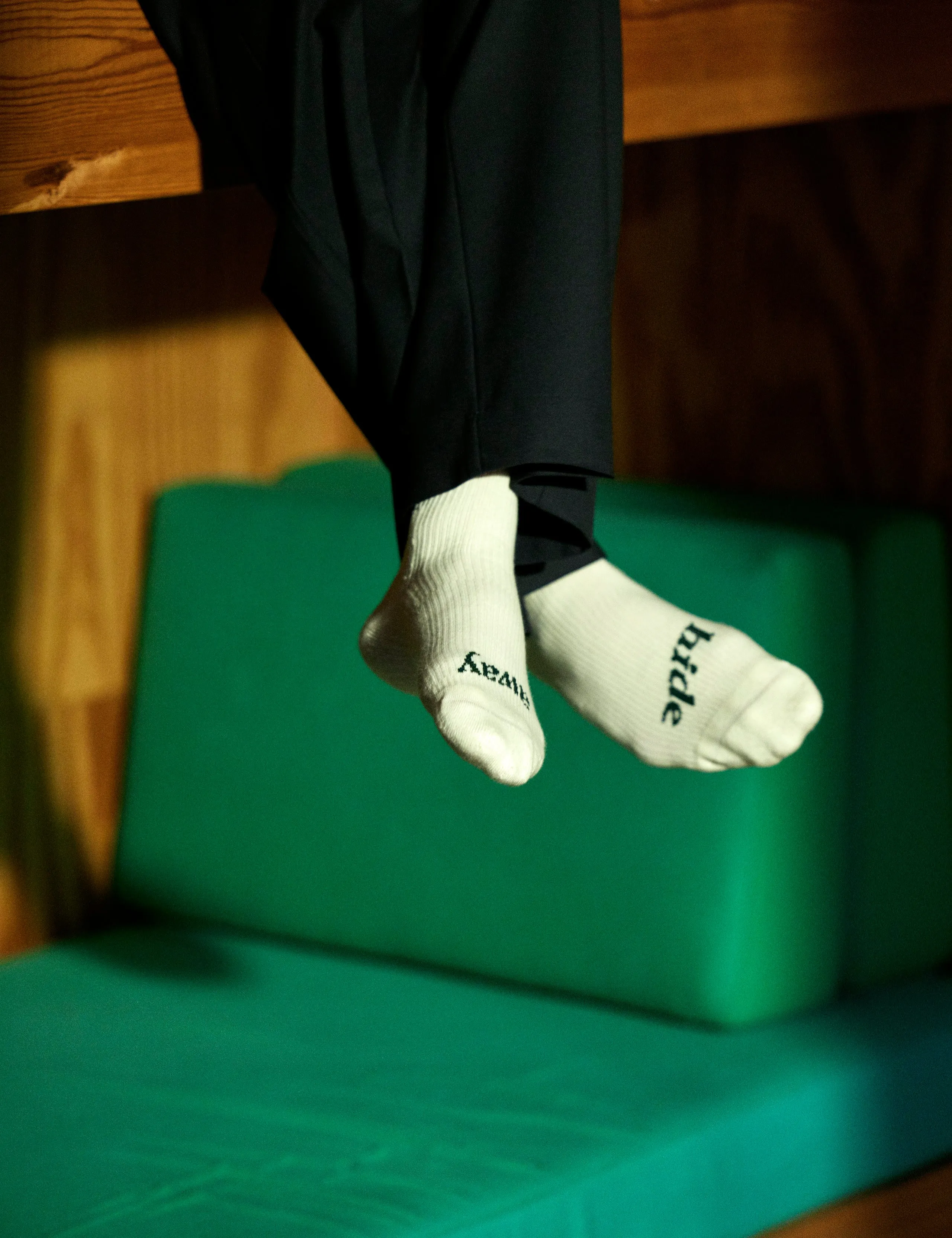 HIDEAWAY SOCKS - CLOUD/GREEN sold by Foret product image thumbnail 2