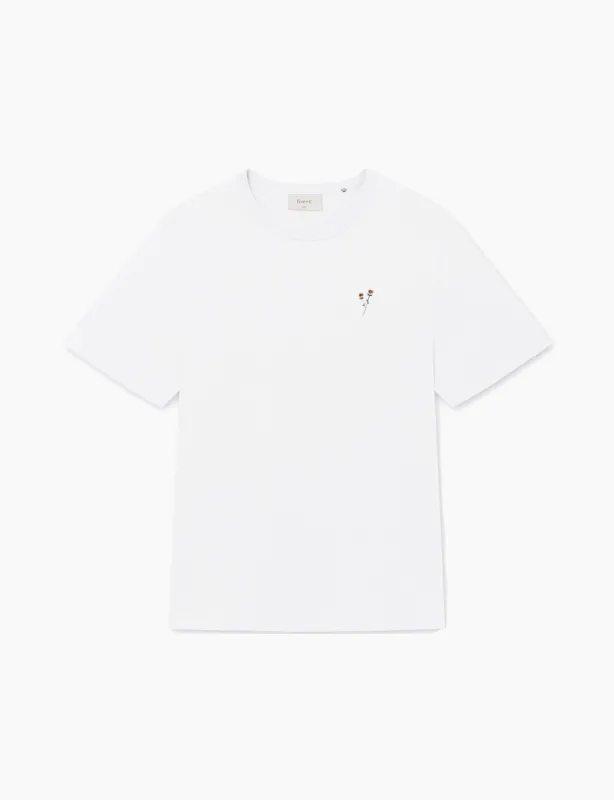 FLOWER T-SHIRT - WHITE sold by Foret