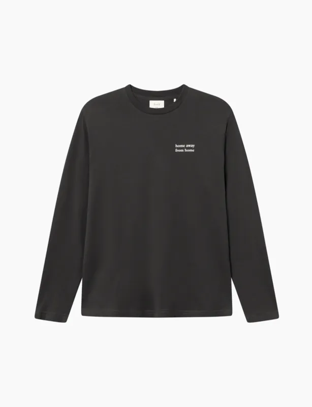 TURN LONGSLEEVE - WASHED BLACK made by Foret