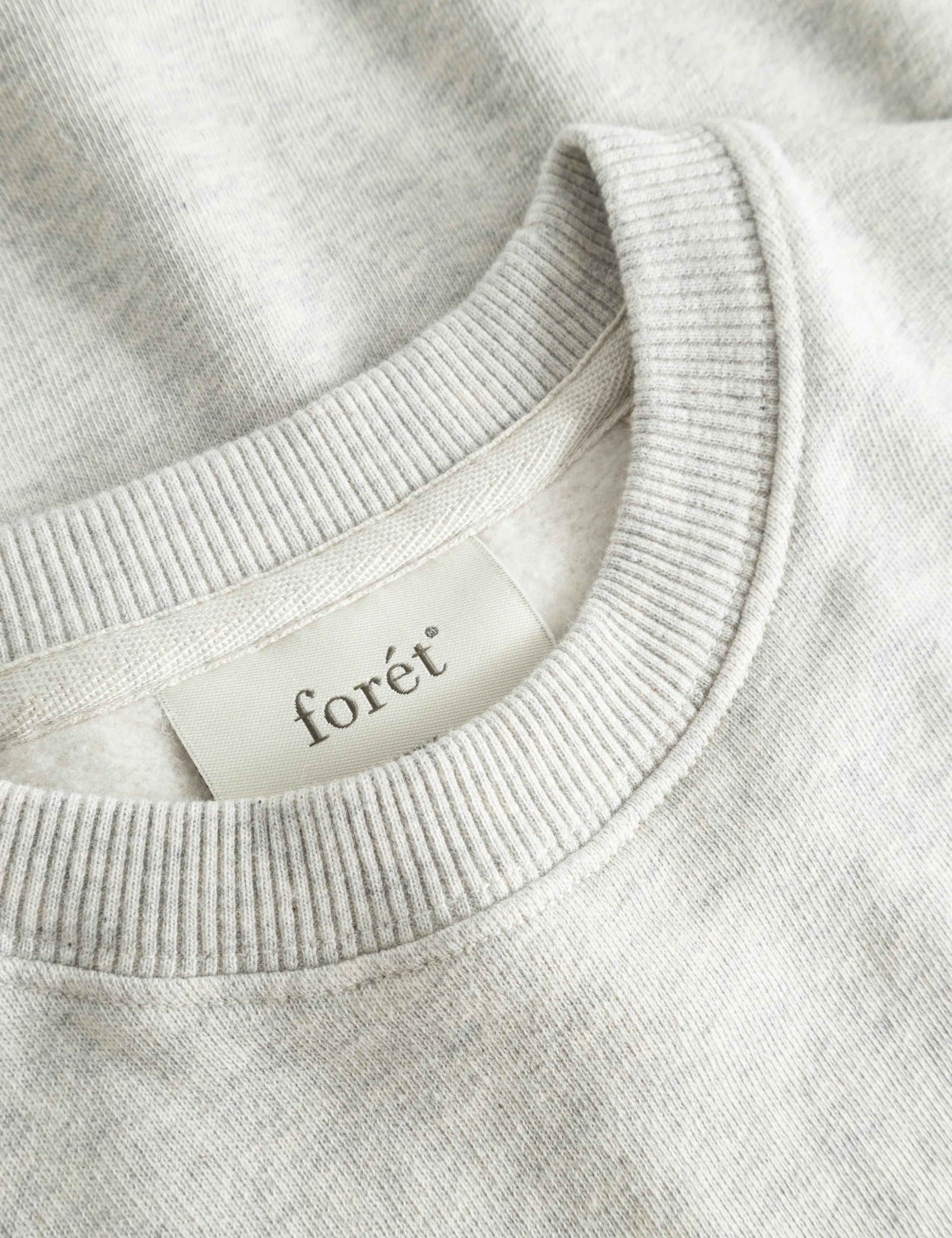 HIDEAWAY SWEATSHIRT - SNOW MELANGÉ sold by Foret product image thumbnail 4