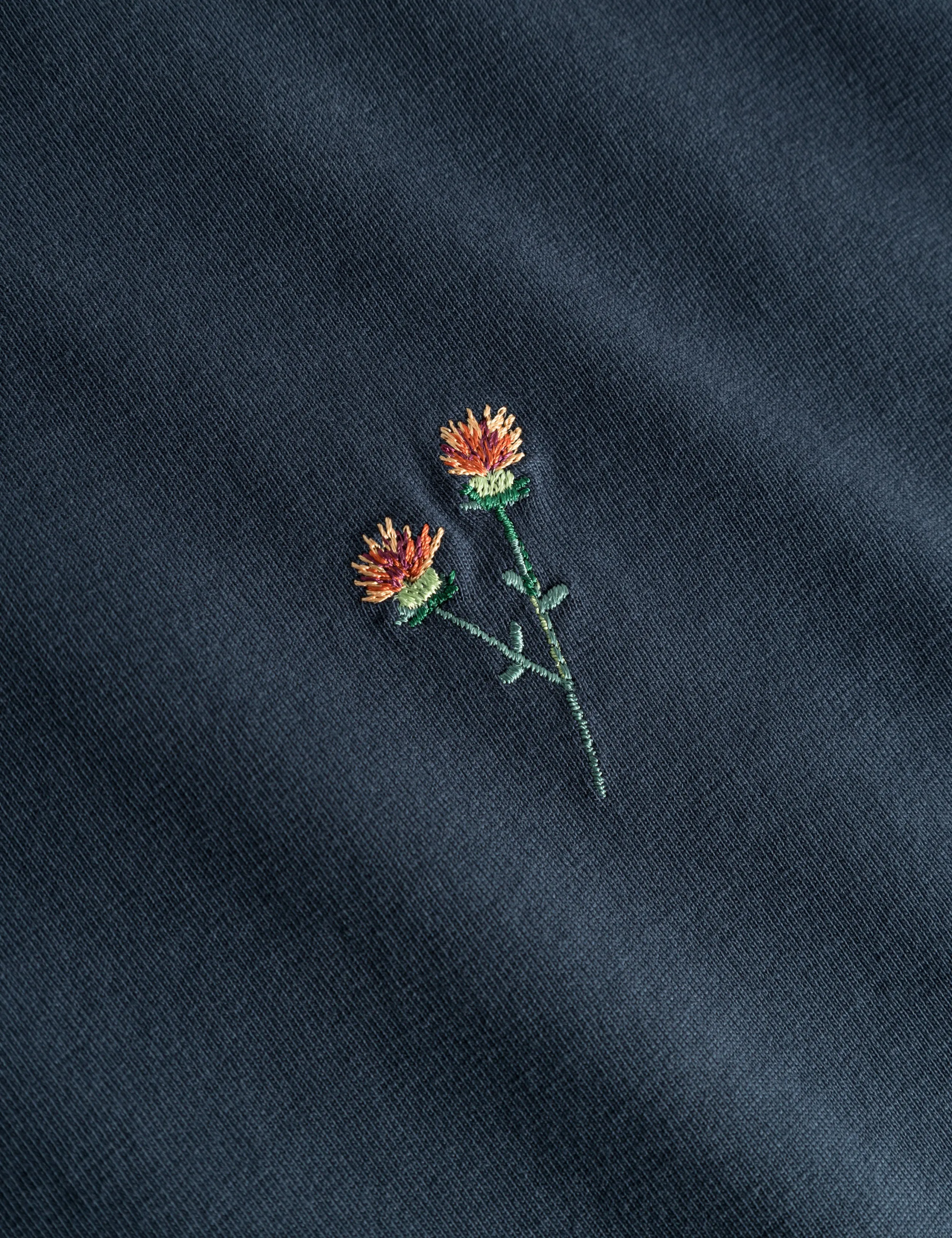 FLOWER T-SHIRT - NAVY sold by Foret product image thumbnail 3