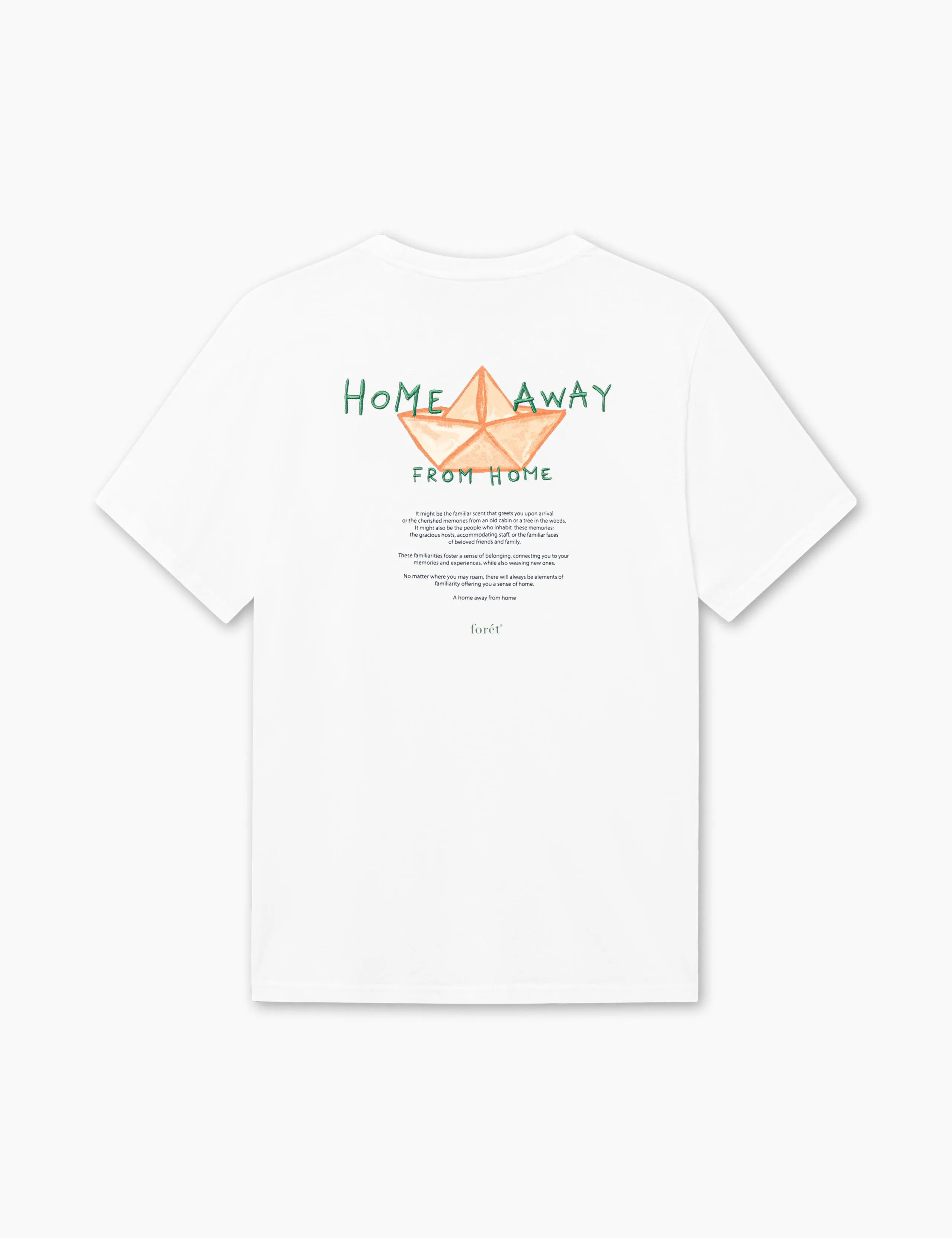 ABODE EMBROIDERY T-SHIRT - WHITE/GREEN sold by Foret product image thumbnail 5