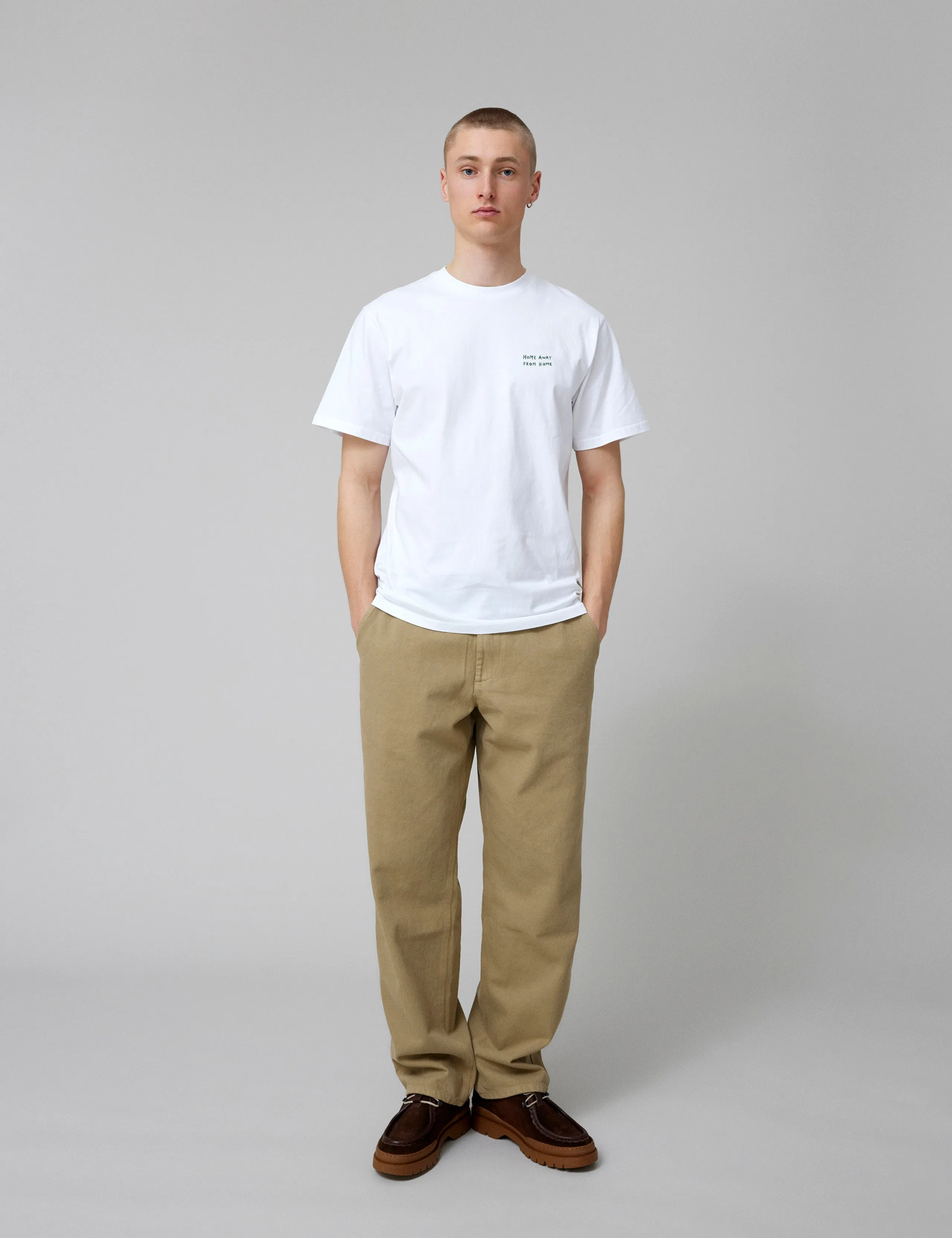 ABODE EMBROIDERY T-SHIRT - WHITE/GREEN sold by Foret product image thumbnail 4