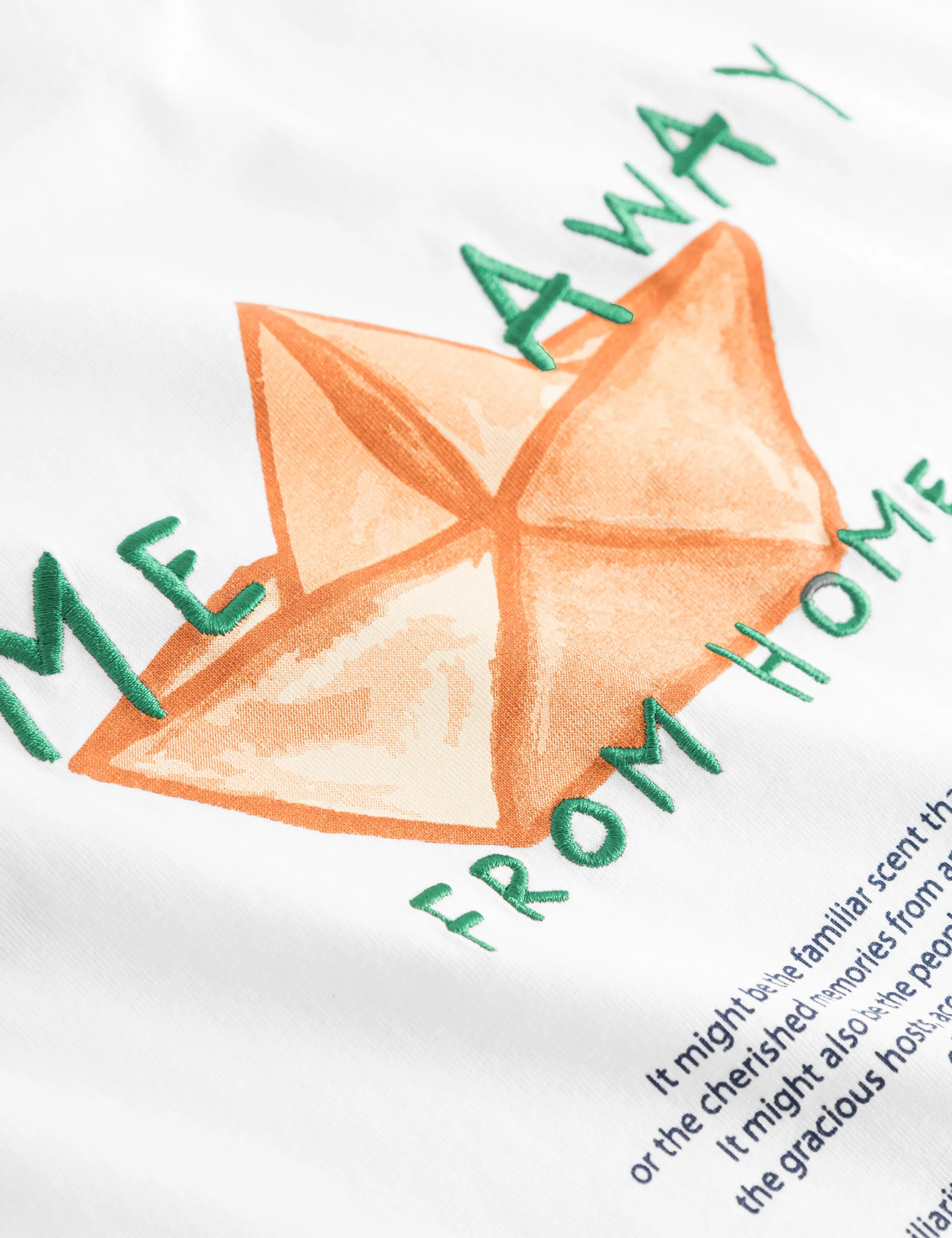 ABODE EMBROIDERY T-SHIRT - WHITE/GREEN sold by Foret product image thumbnail 3