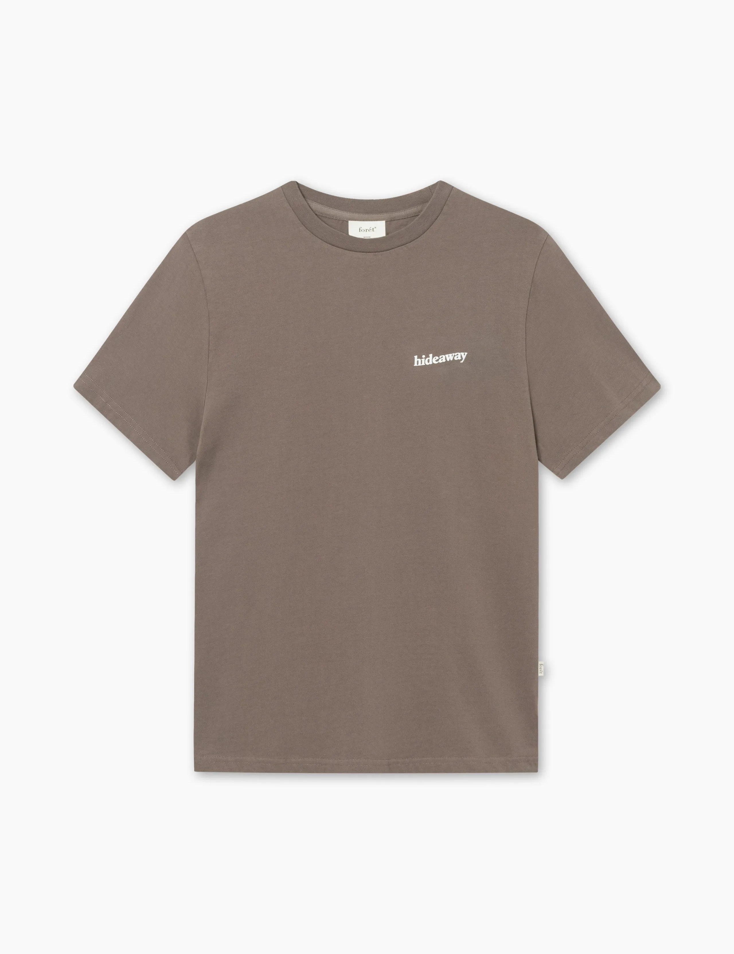 HIDEAWAY T-SHIRT - COLD BROWN/CLOUD sold by Foret