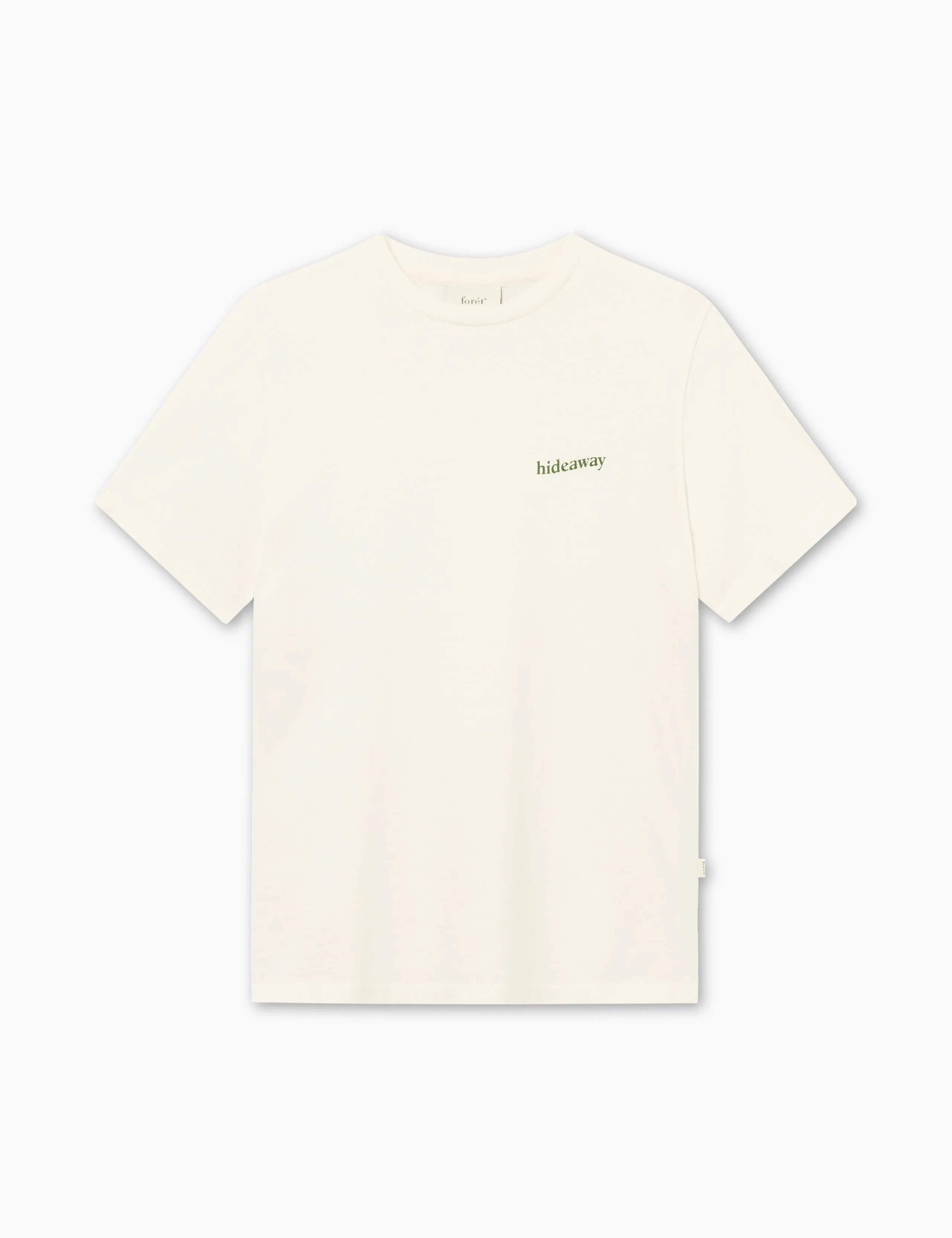 HIDEAWAY T-SHIRT - CLOUD/GREEN sold by Foret