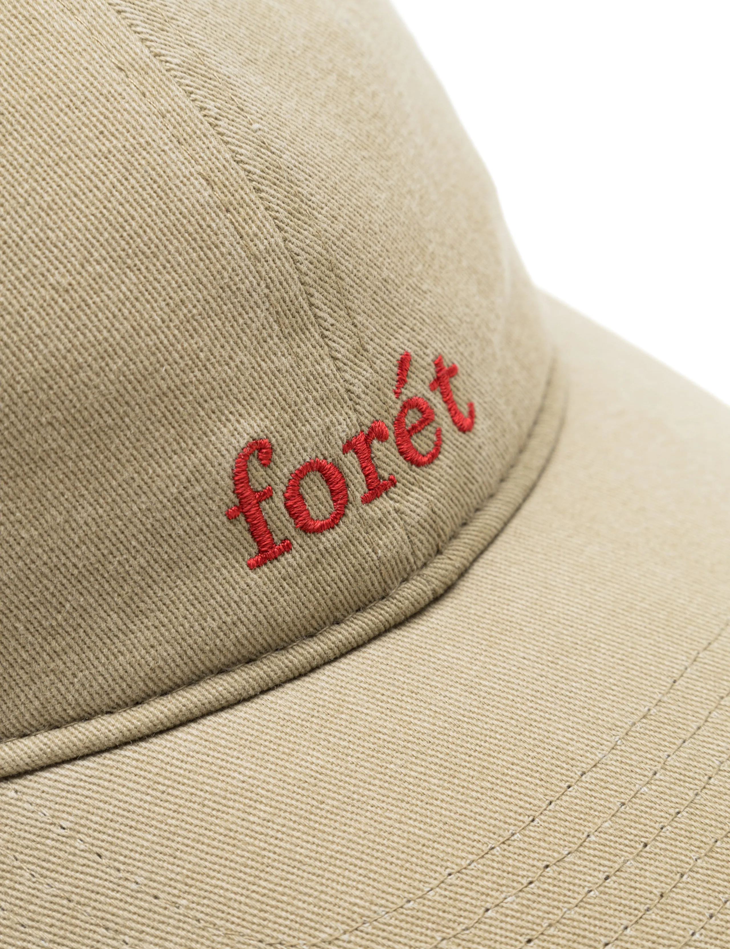 HAWK WASHED CAP - KHAKI/RED sold by Foret product image thumbnail 3
