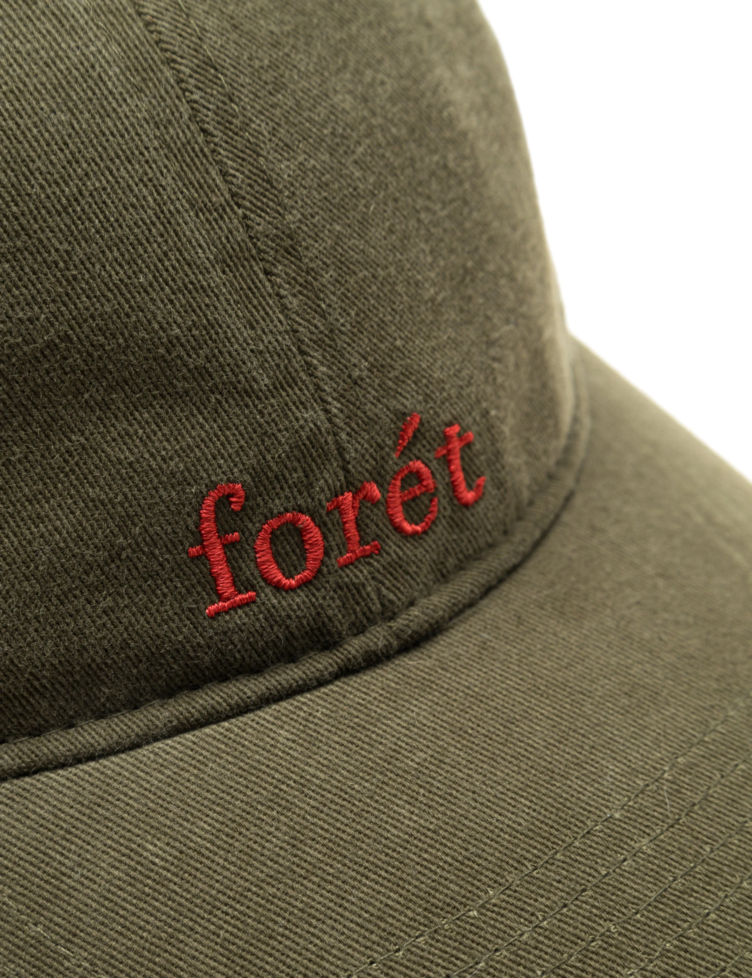 HAWK WASHED CAP - ARMY/RED sold by Foret product image thumbnail 4