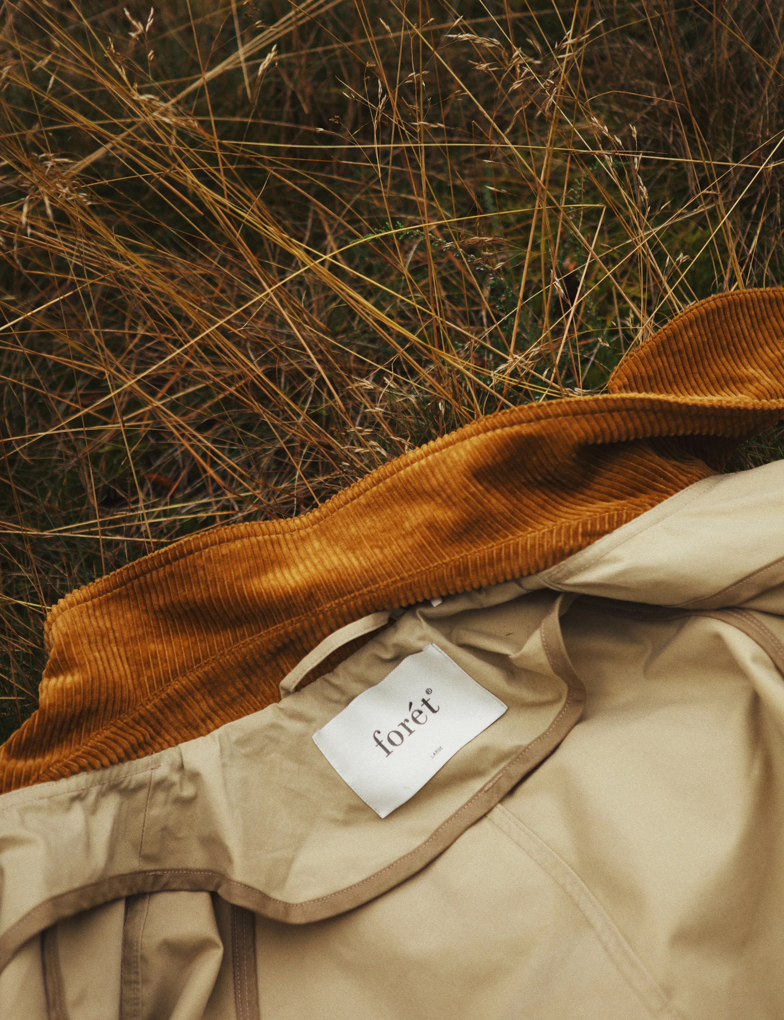 ROW OILSKIN JACKET - KHAKI sold by Foret product image thumbnail 2
