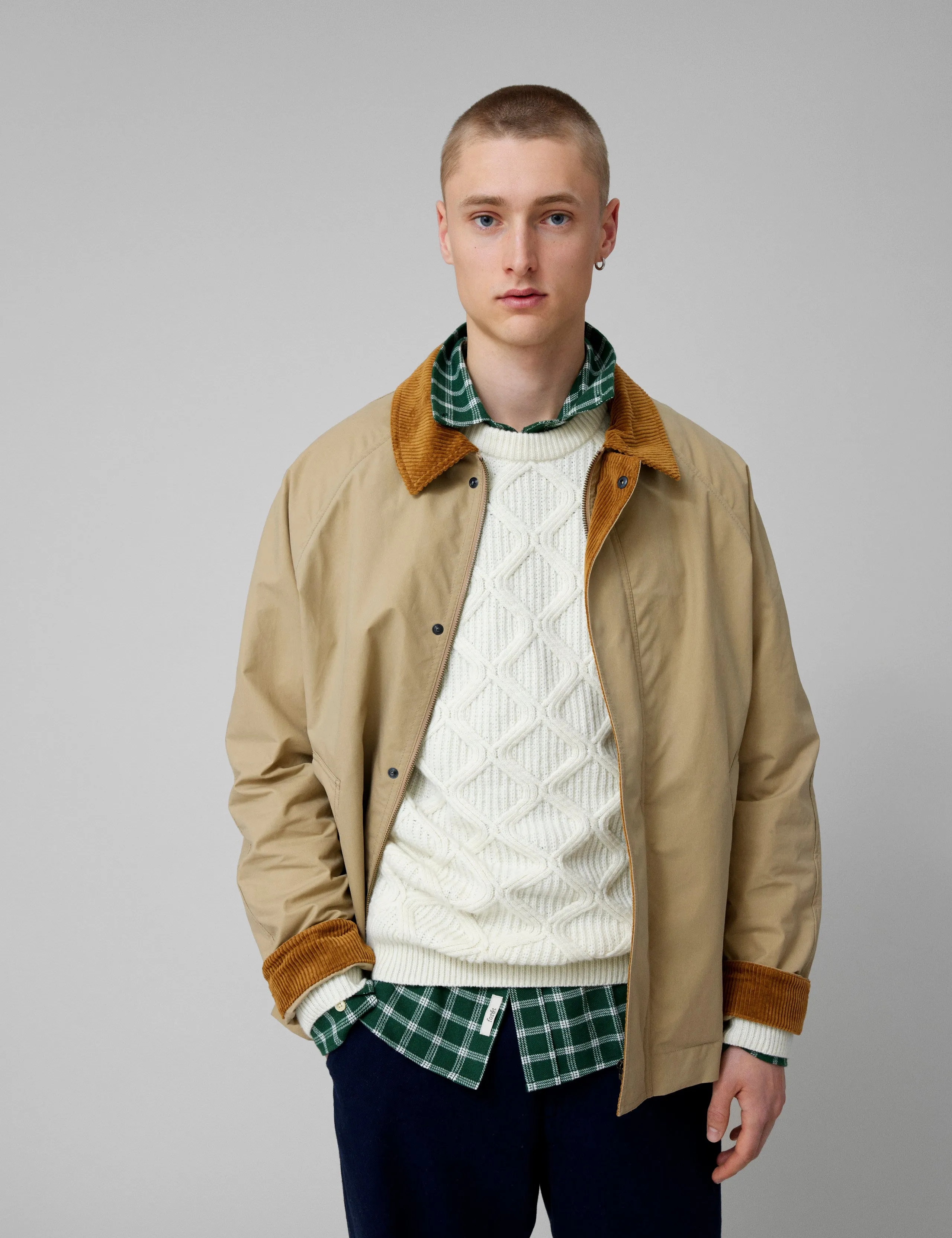 ROW OILSKIN JACKET - KHAKI sold by Foret product image thumbnail 3