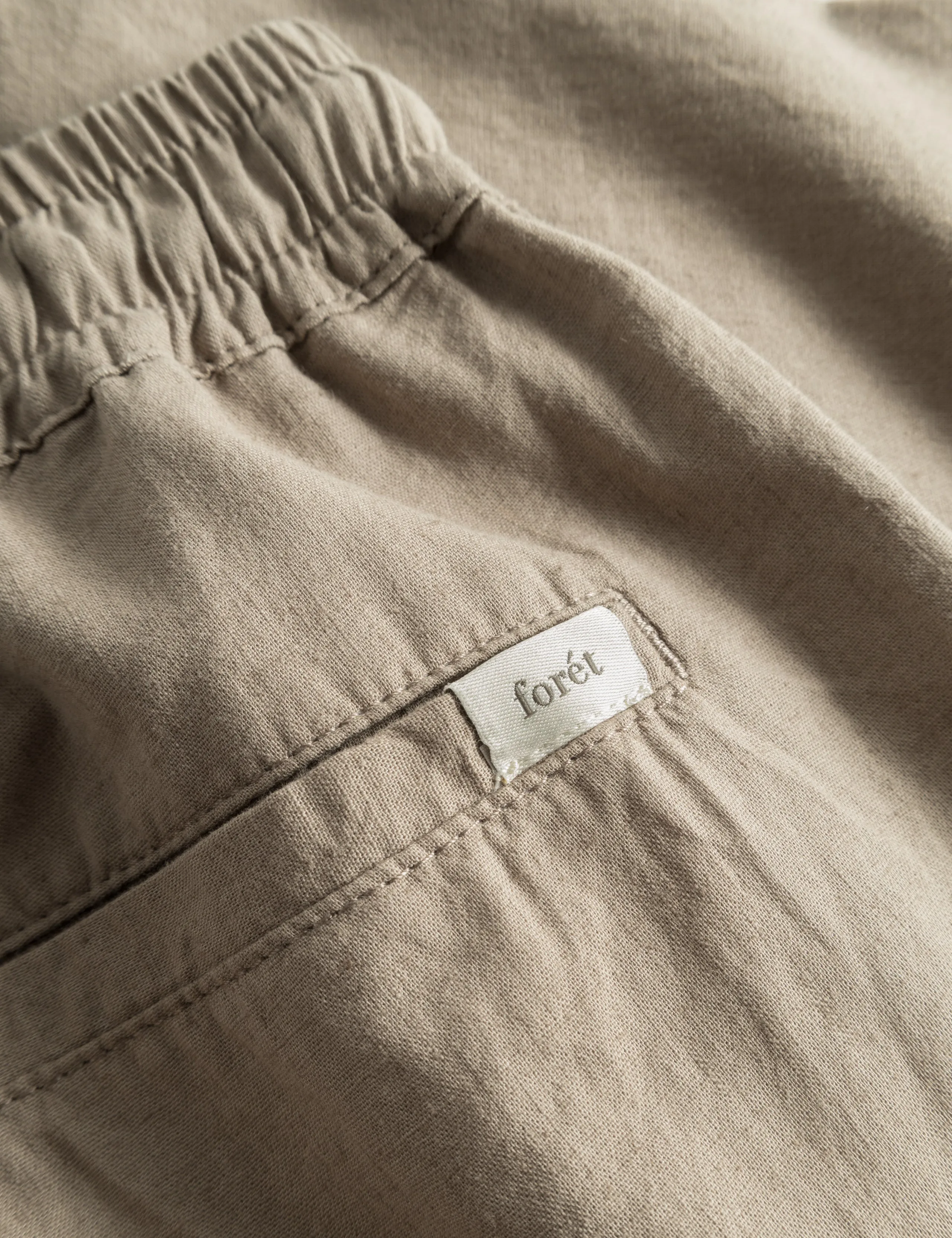 SERENE LINEN SHORTS - TAUPE sold by Foret product image thumbnail 4