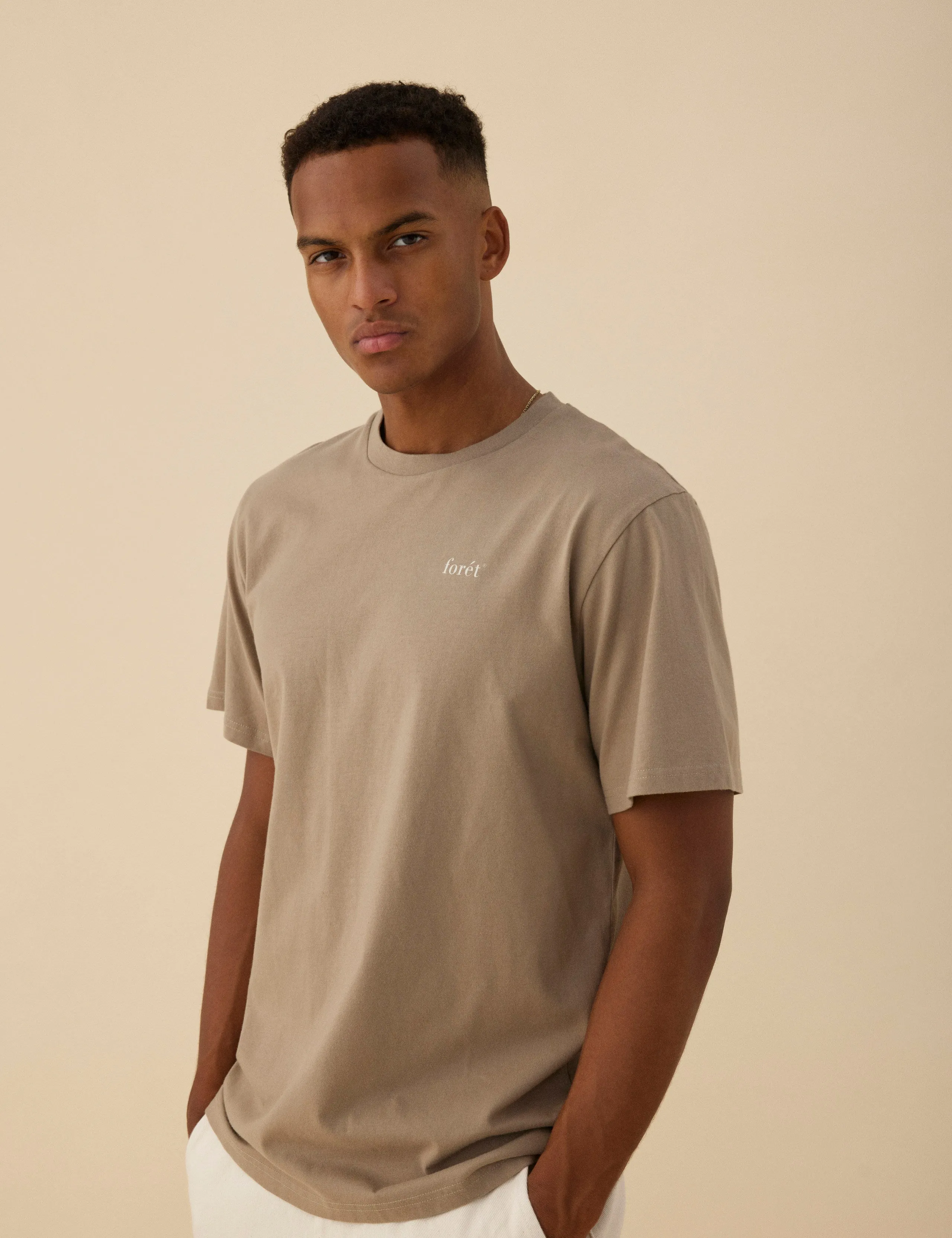 STILL T-SHIRT - TAUPE sold by Foret product image thumbnail 3