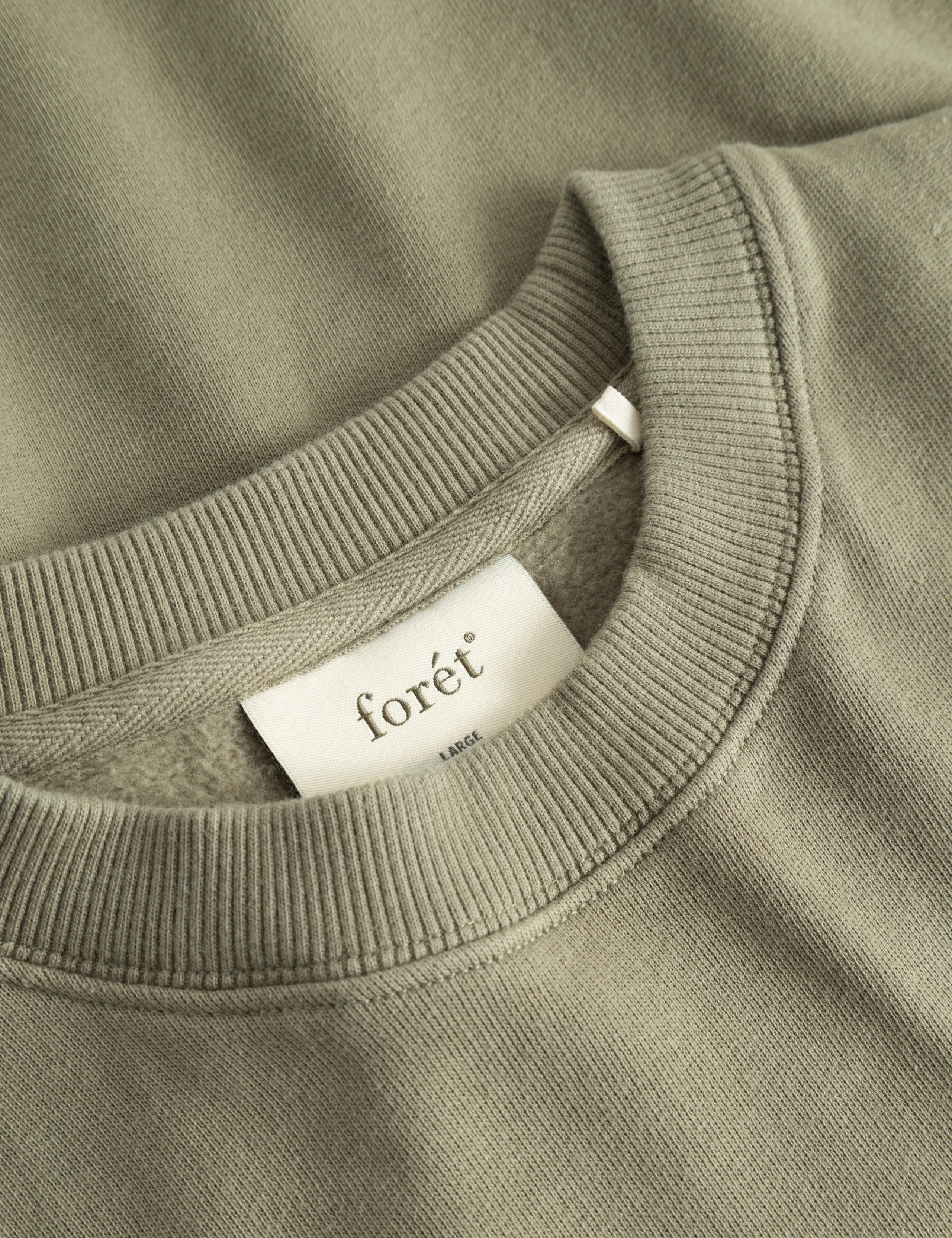 STILL SWEATSHIRT - DUSTY OLIVE sold by Foret product image thumbnail 3