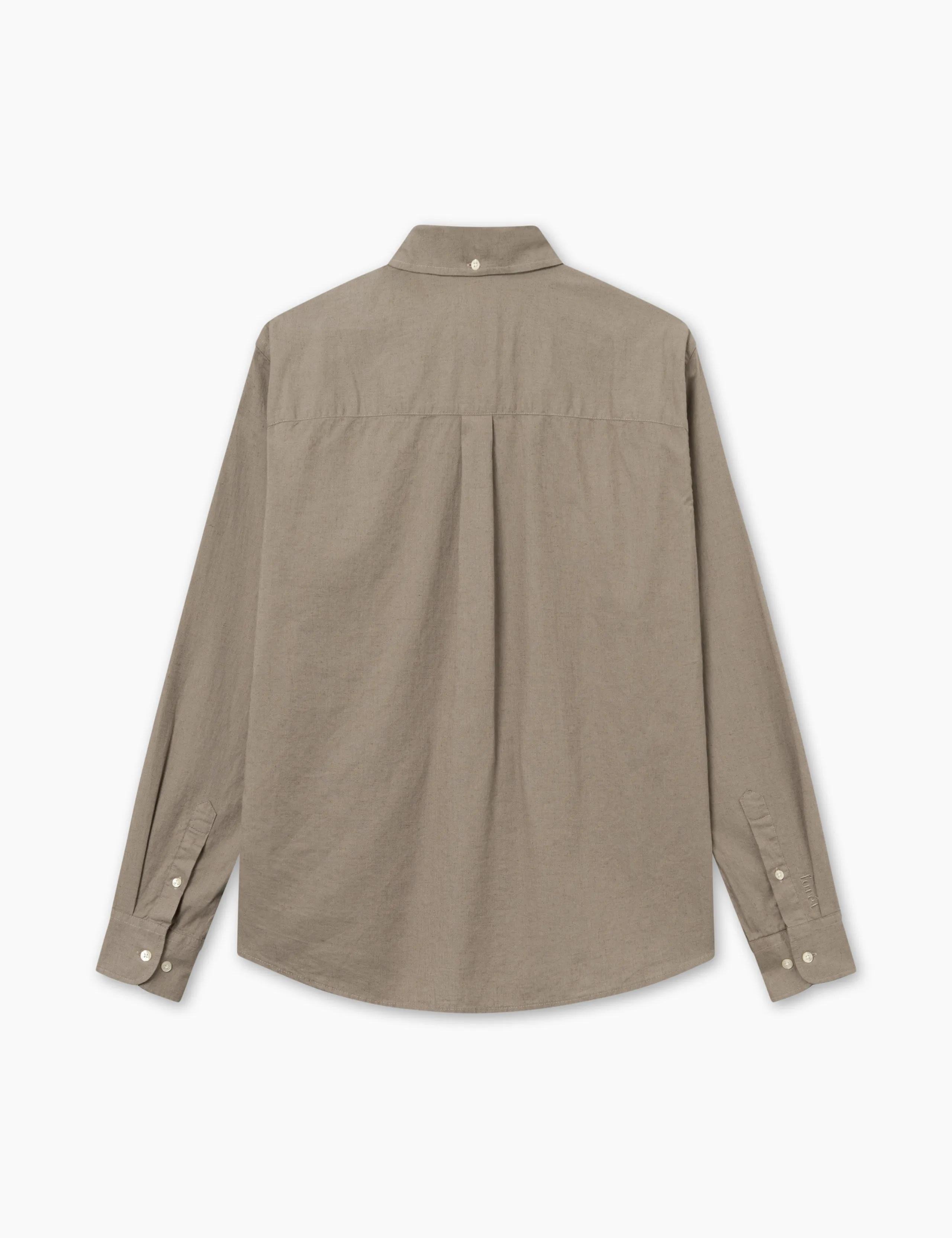 SERENE LINEN SHIRT - TAUPE sold by Foret product image thumbnail 4