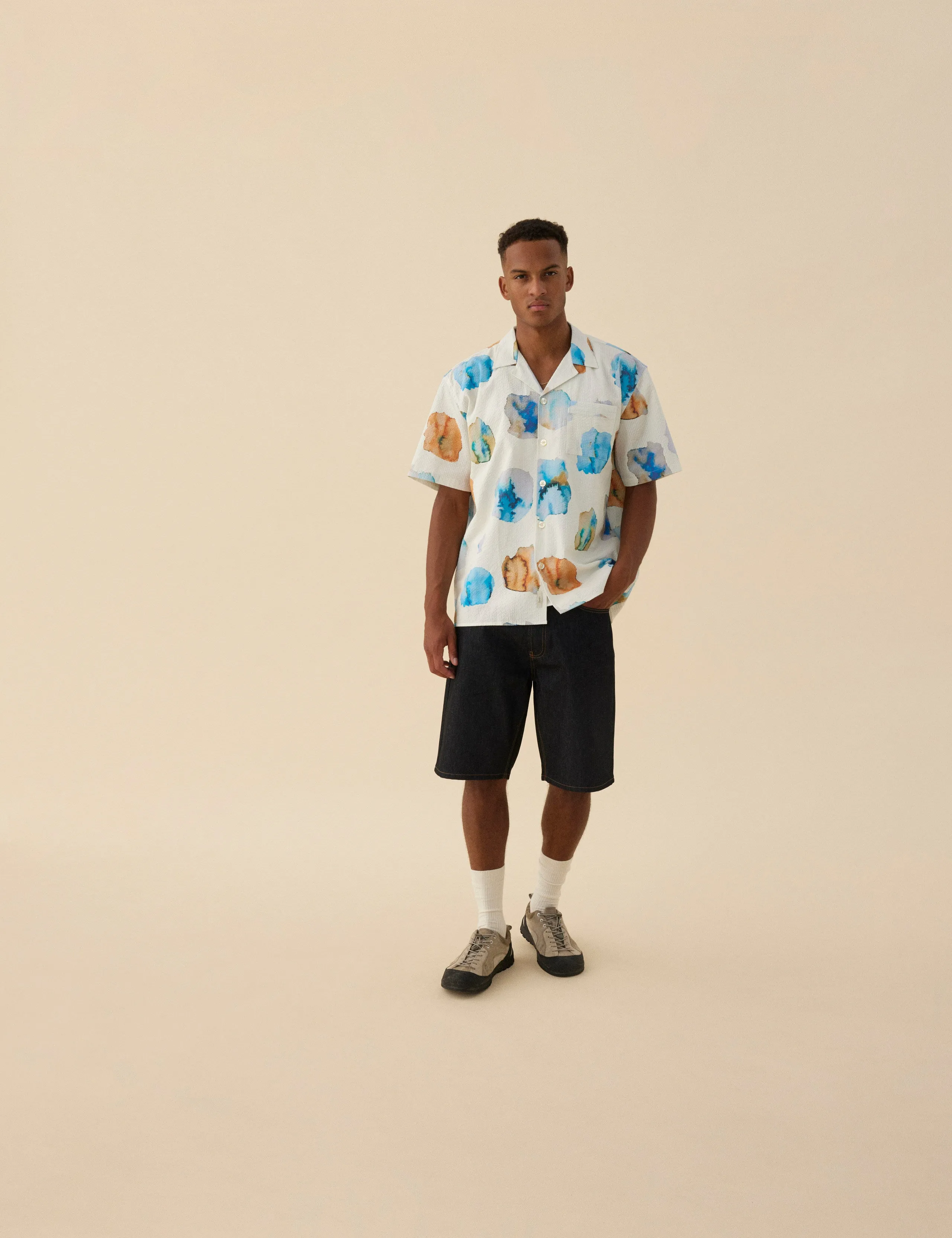HUSH SS SHIRT - CLOUD PRINTED sold by Foret product image thumbnail 4
