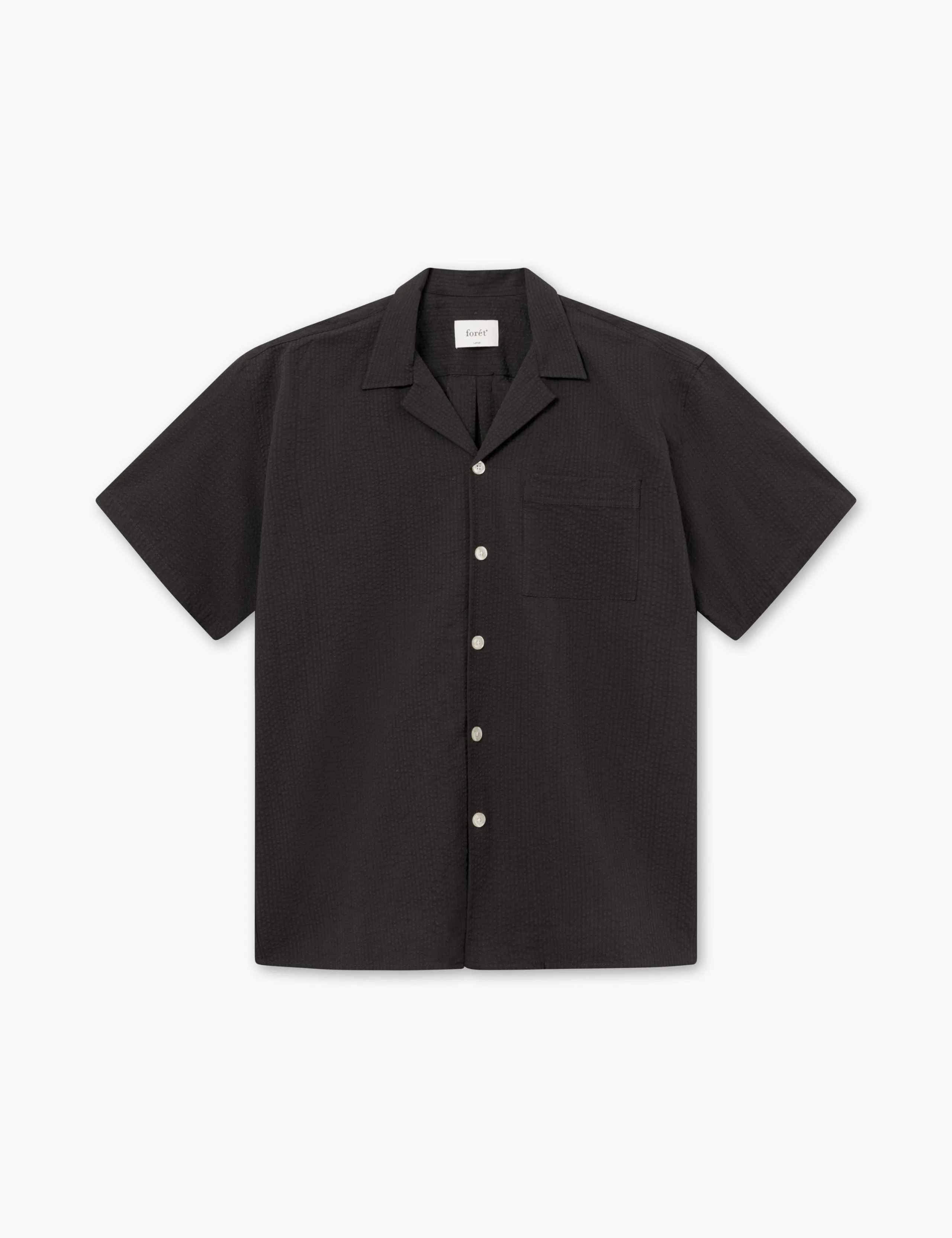 HUSH SS SHIRT - WASHED BLACK sold by Foret