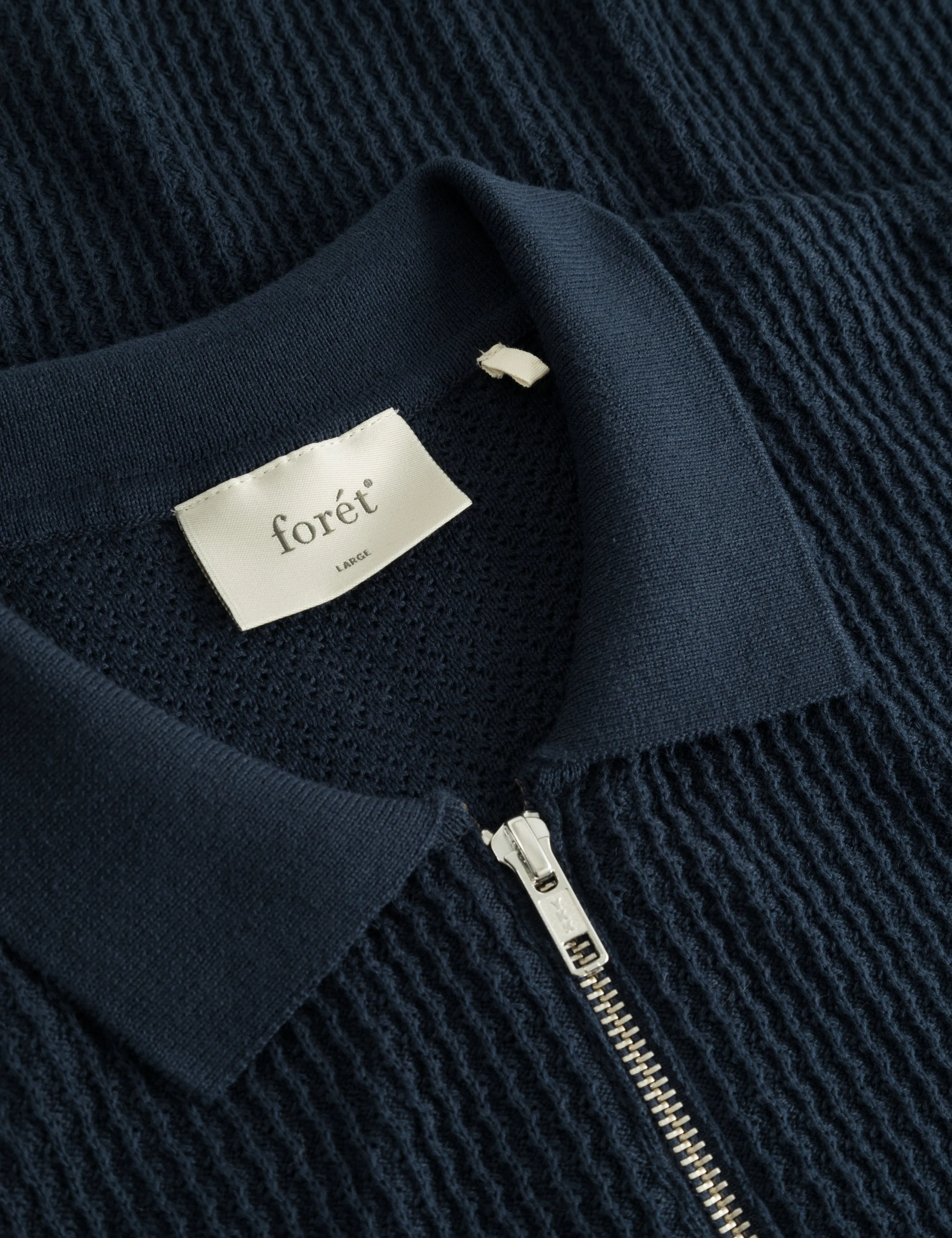 MOMENT HALF ZIP KNIT - NAVY sold by Foret product image thumbnail 2