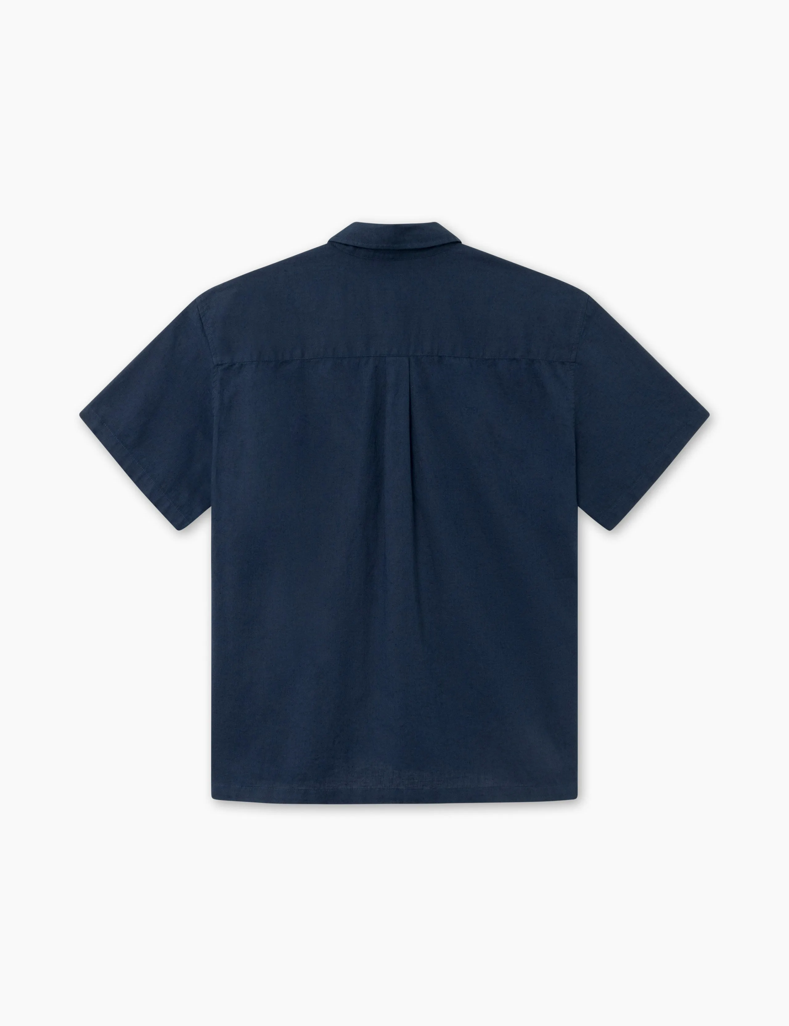 SERENE LINEN SS SHIRT - NAVY sold by Foret product image thumbnail 3