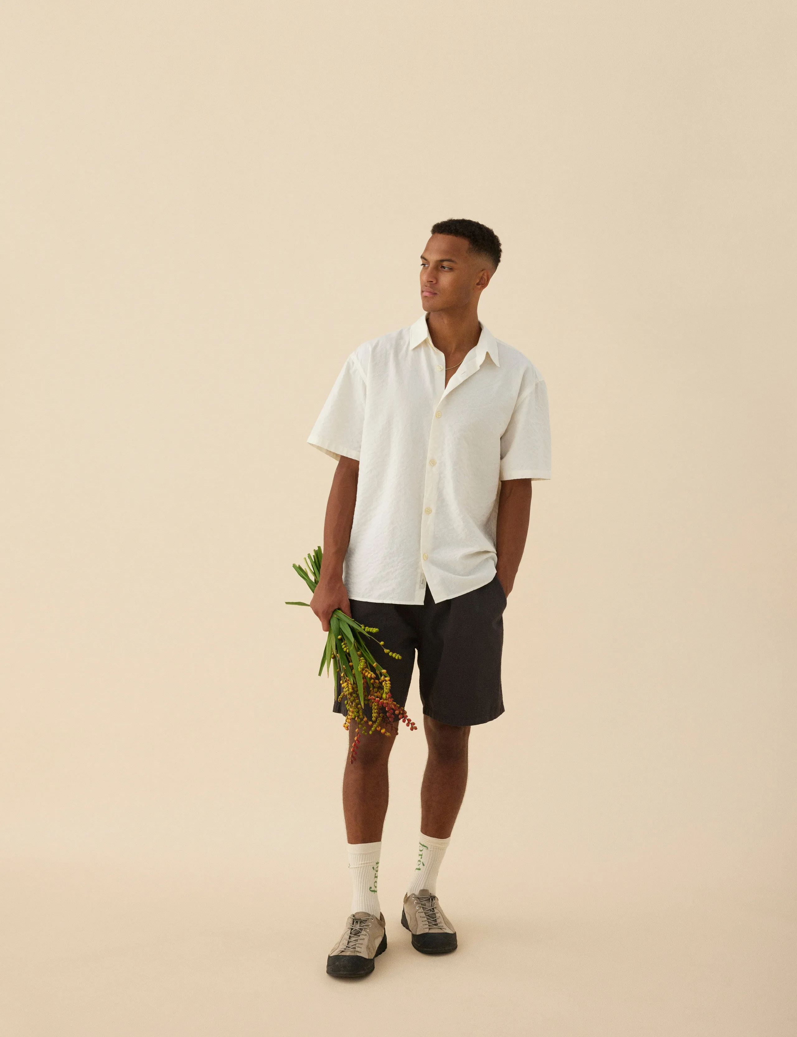 HATCH SS SHIRT - CLOUD sold by Foret product image thumbnail 3