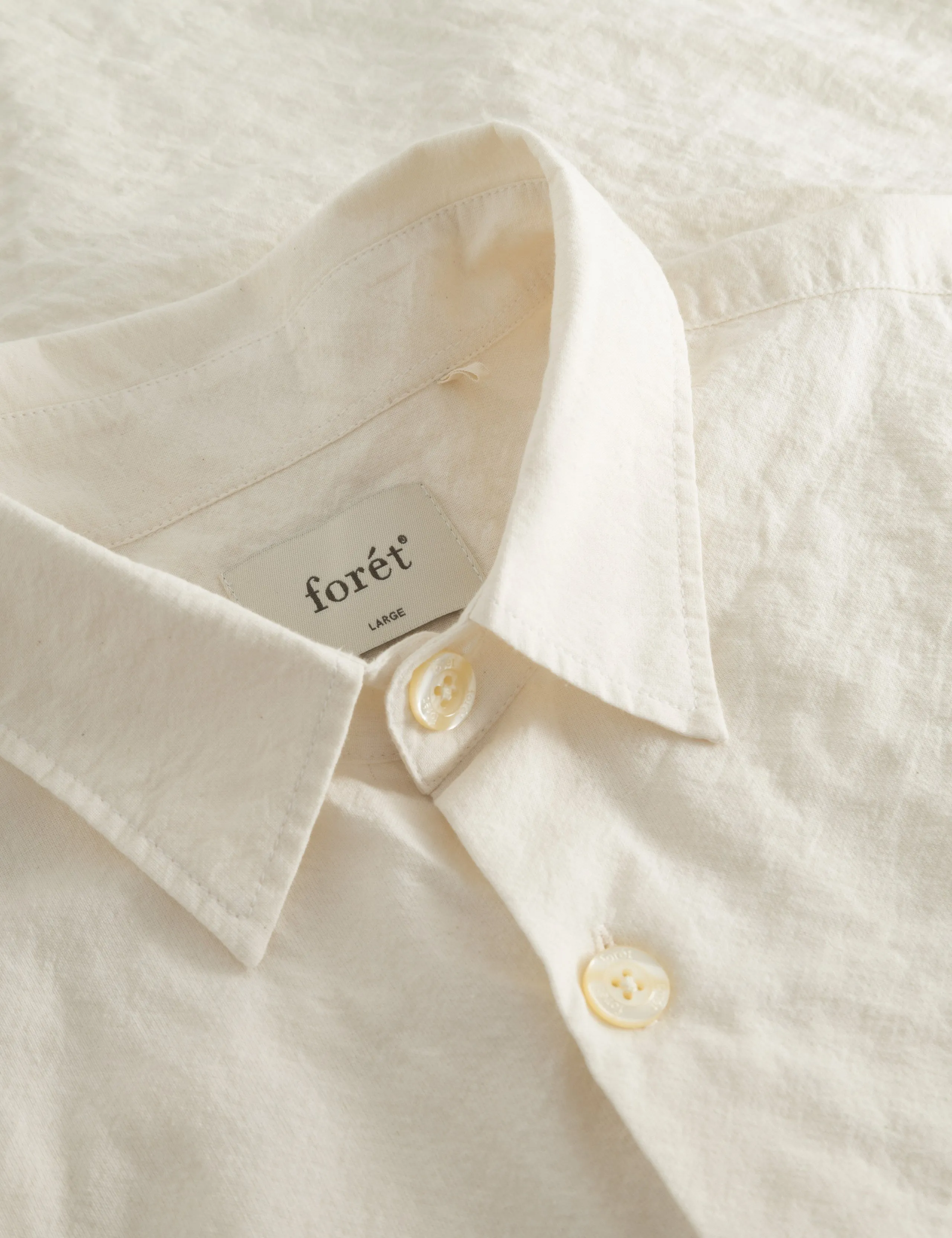 HATCH SS SHIRT - CLOUD sold by Foret product image thumbnail 5
