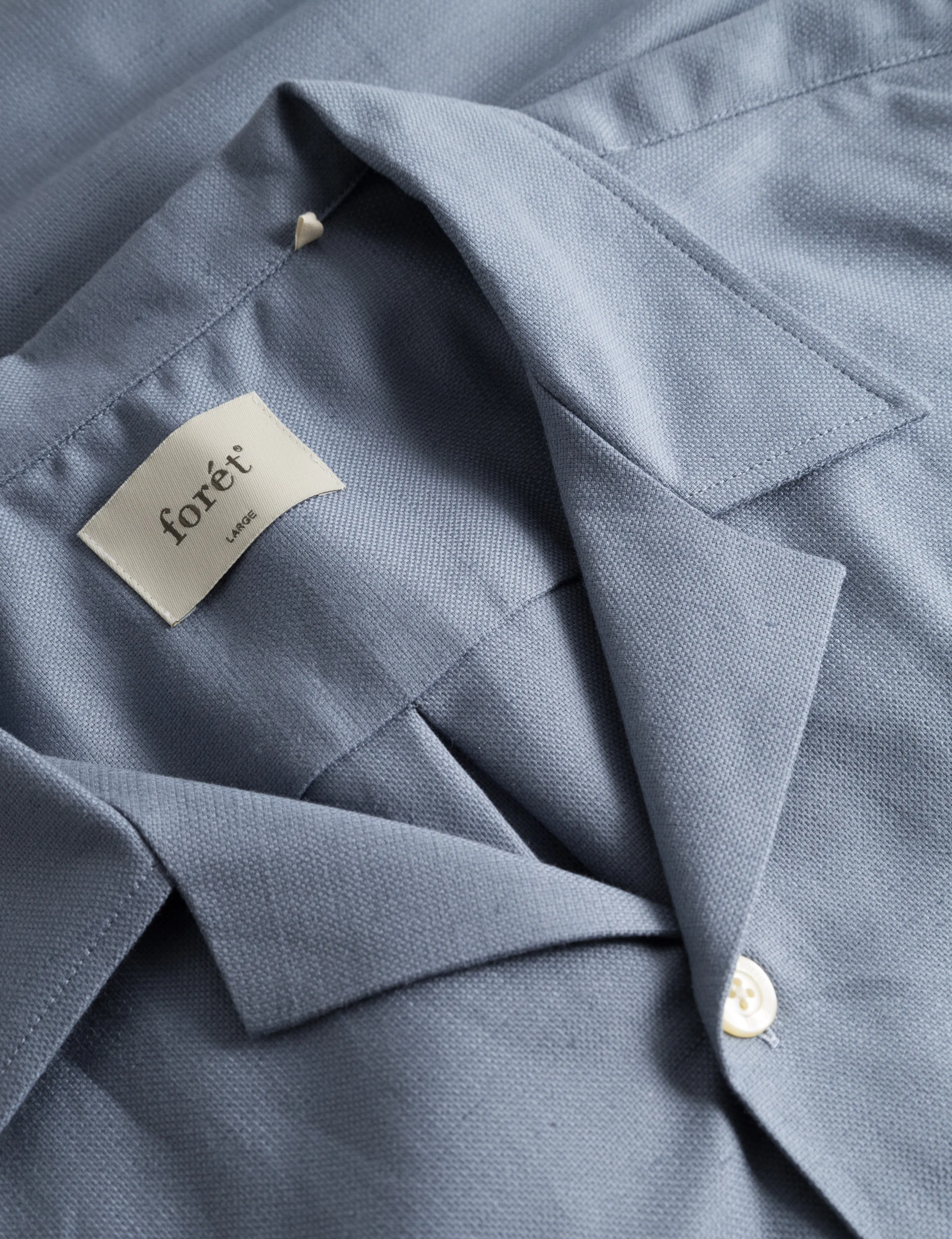 BASIN SS SHIRT - VINTAGE BLUE sold by Foret product image thumbnail 3