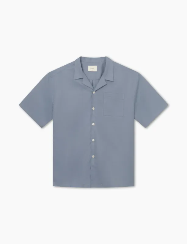 BASIN SS SHIRT - VINTAGE BLUE made by Foret