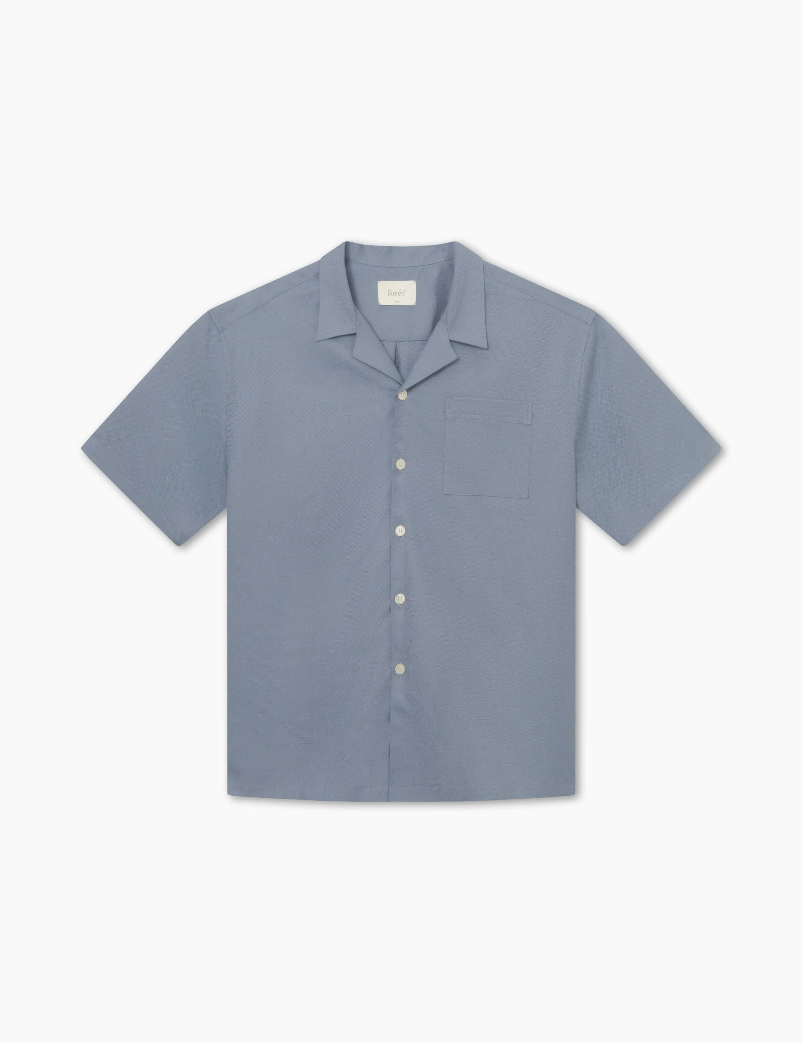 BASIN SS SHIRT - VINTAGE BLUE sold by Foret