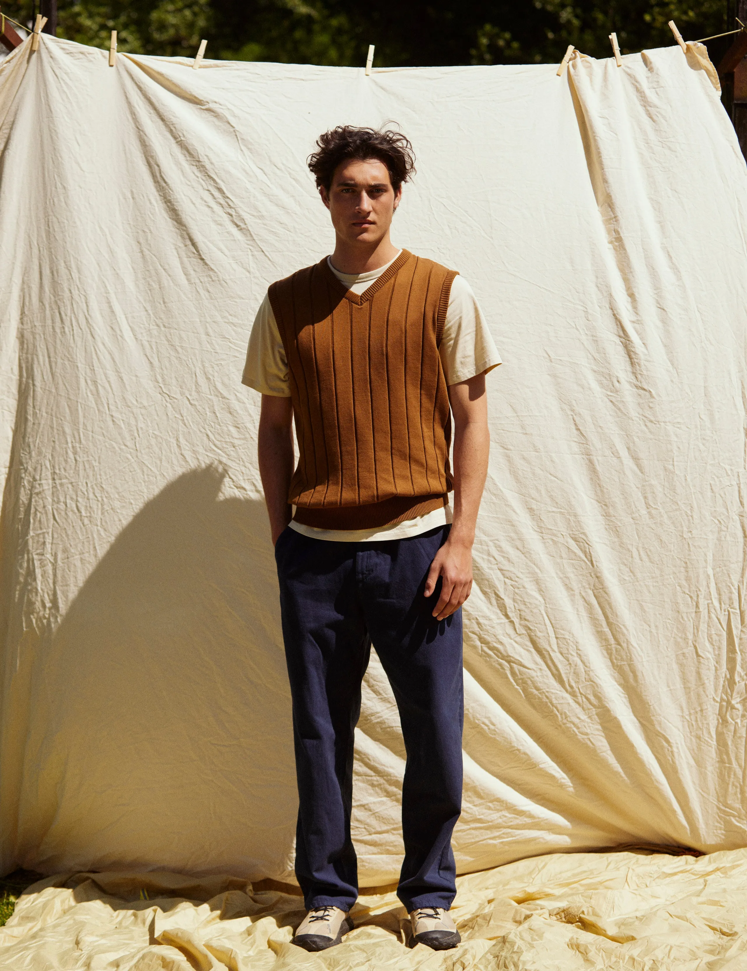 FLUME KNIT VEST - RUBBER sold by Foret product image thumbnail 2