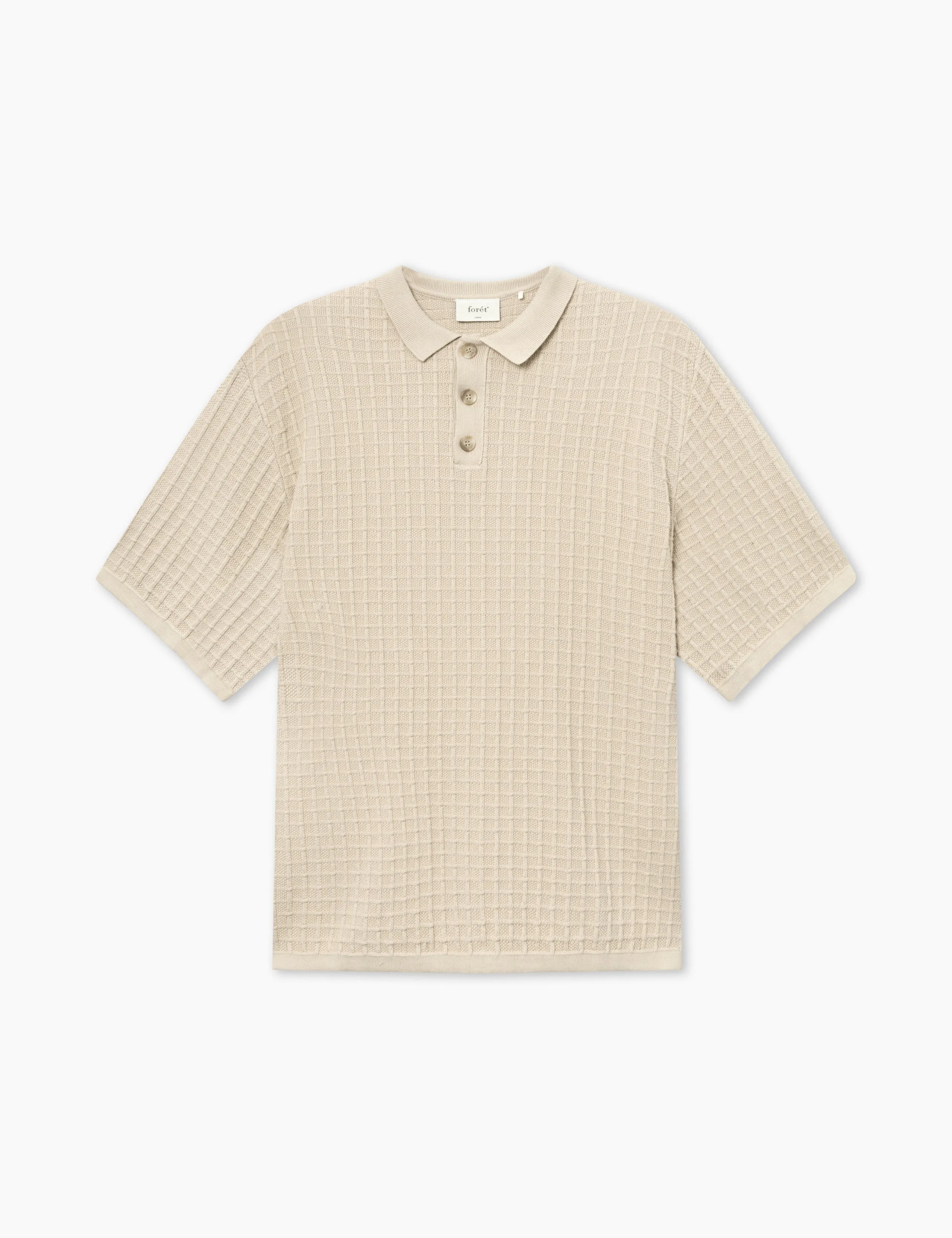 LOCH POLO KNIT - OAT sold by Foret