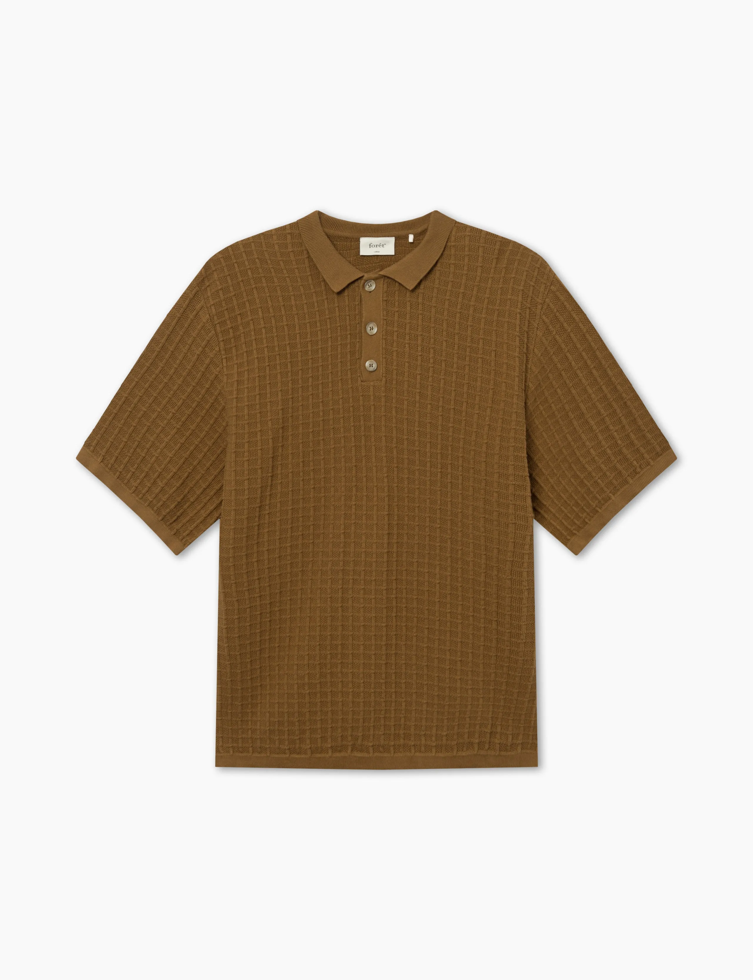 LOCH POLO KNIT - RUBBER sold by Foret