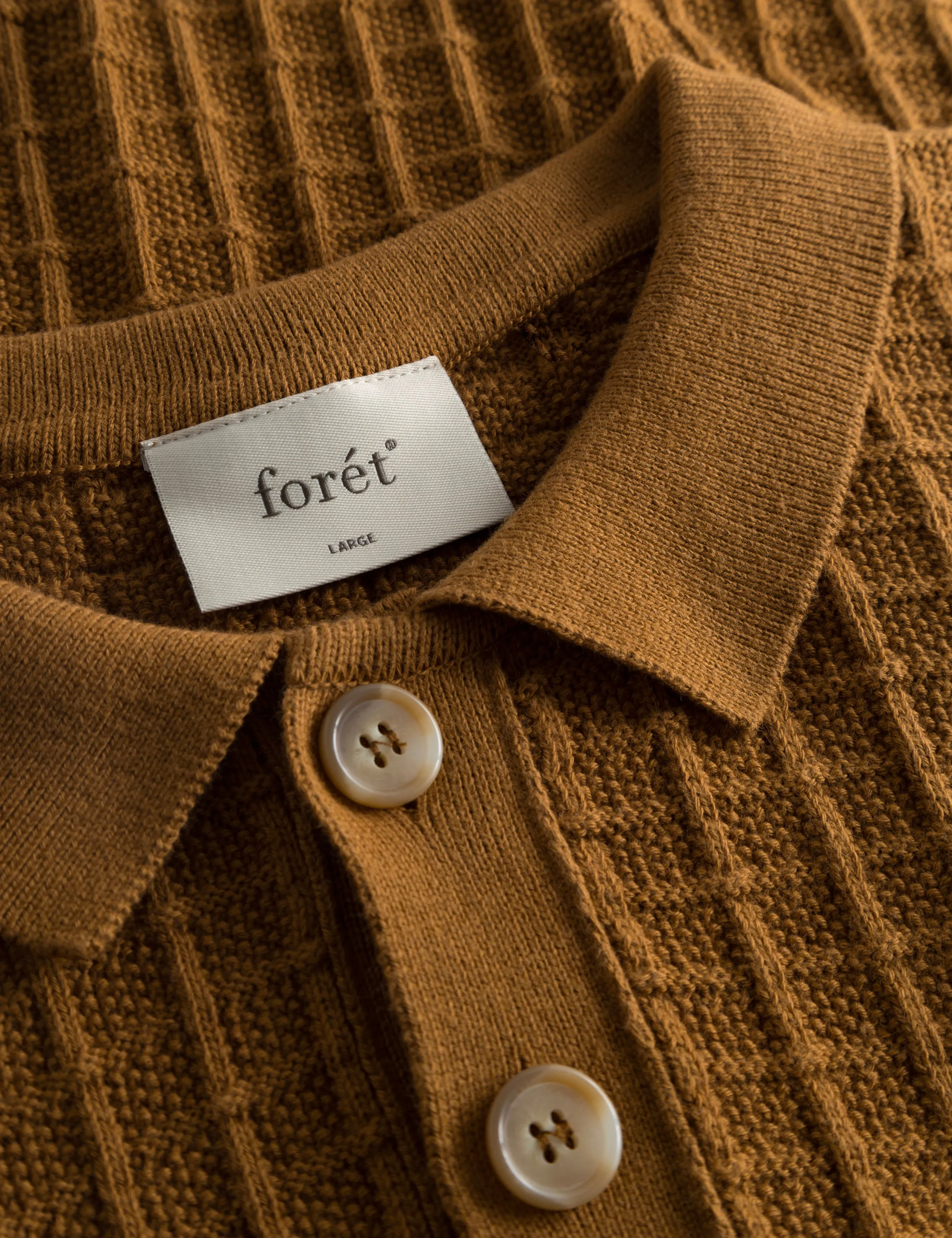 LOCH POLO KNIT - RUBBER sold by Foret product image thumbnail 3