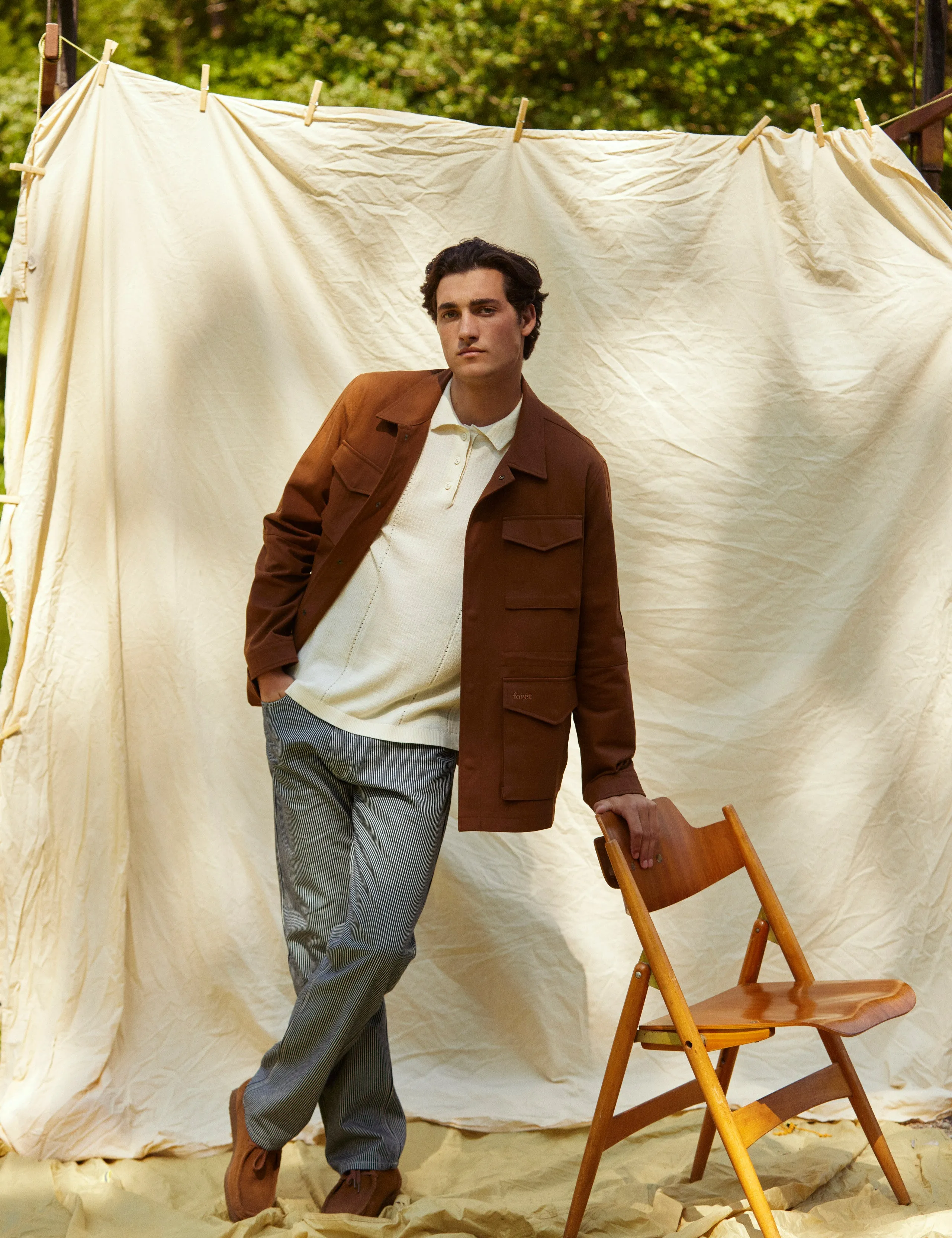 YOKE FIELD JACKET - RUBBER sold by Foret product image thumbnail 2
