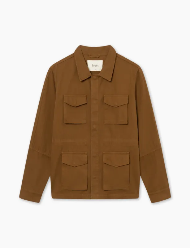 YOKE FIELD JACKET - RUBBER sold by Foret