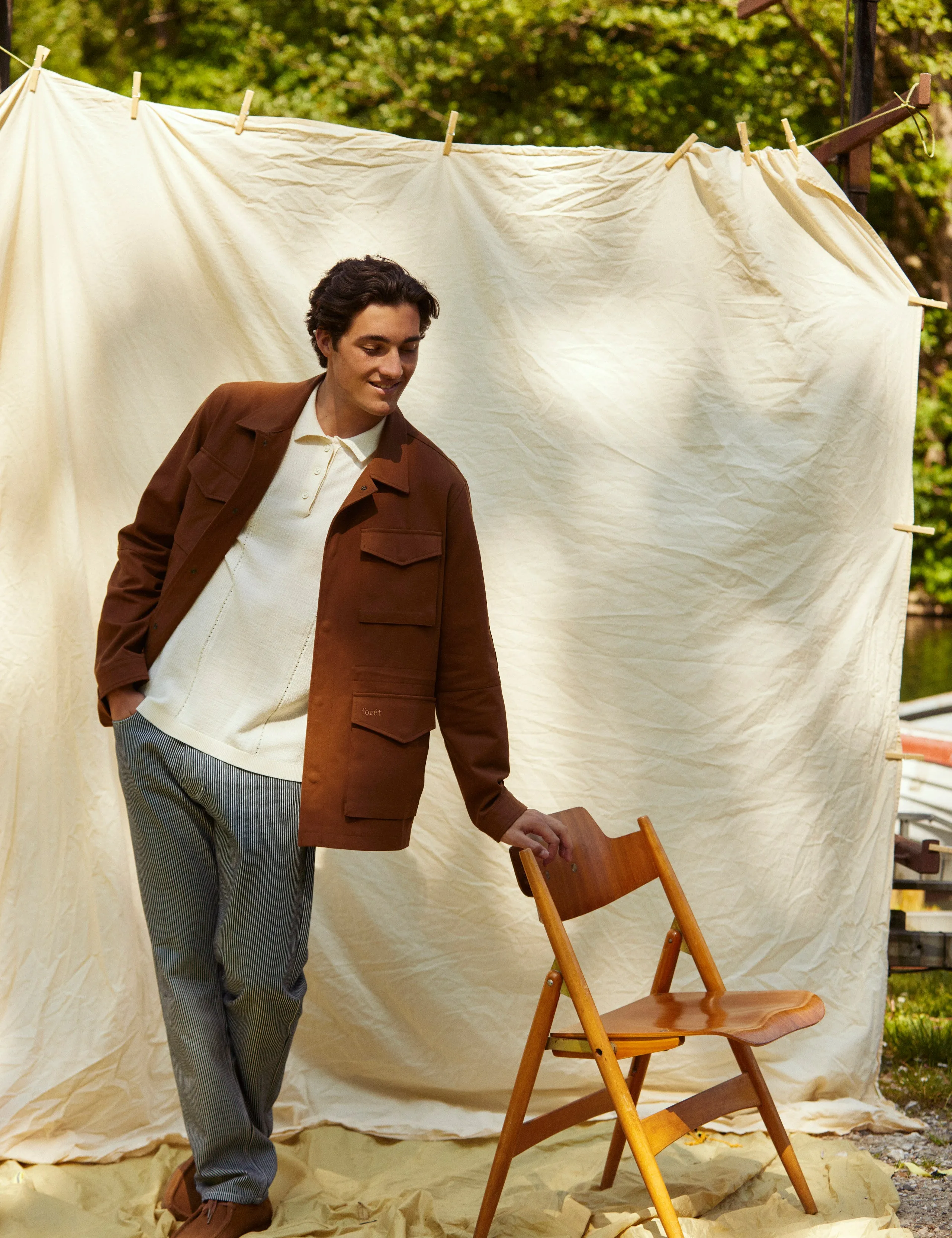 YOKE FIELD JACKET - RUBBER sold by Foret product image thumbnail 5