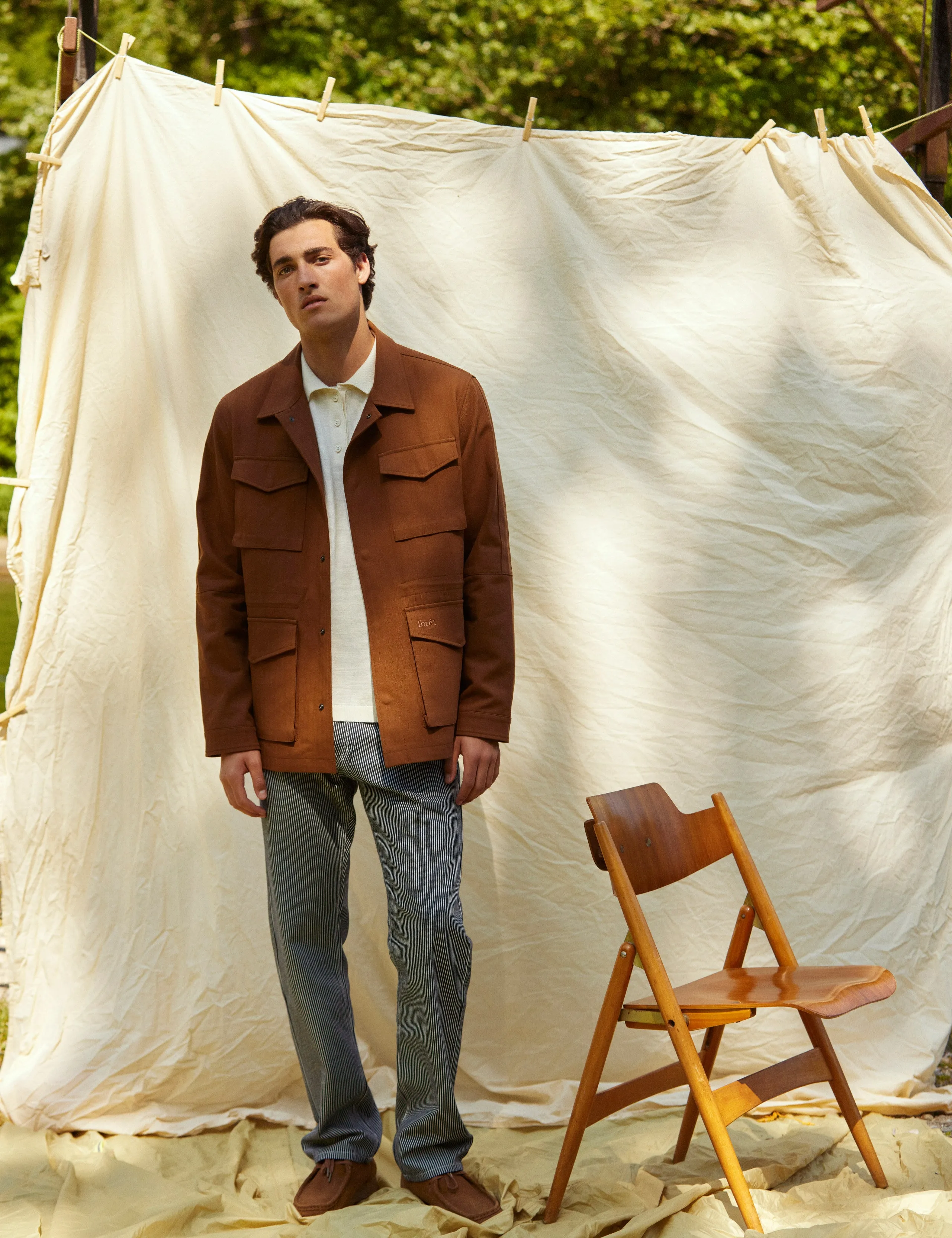 YOKE FIELD JACKET - RUBBER sold by Foret product image thumbnail 3