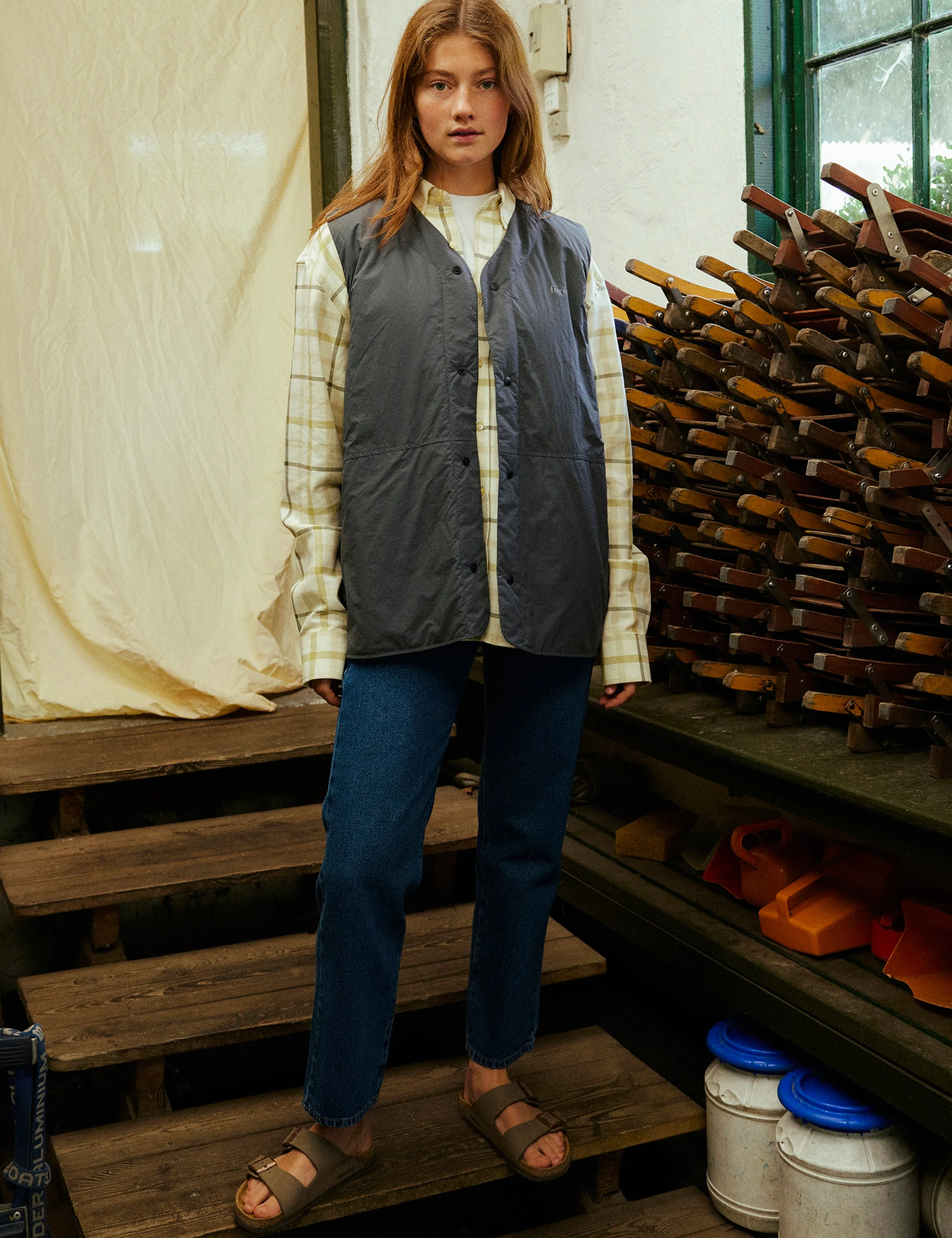 MYST LINER VEST - GREY sold by Foret product image thumbnail 2