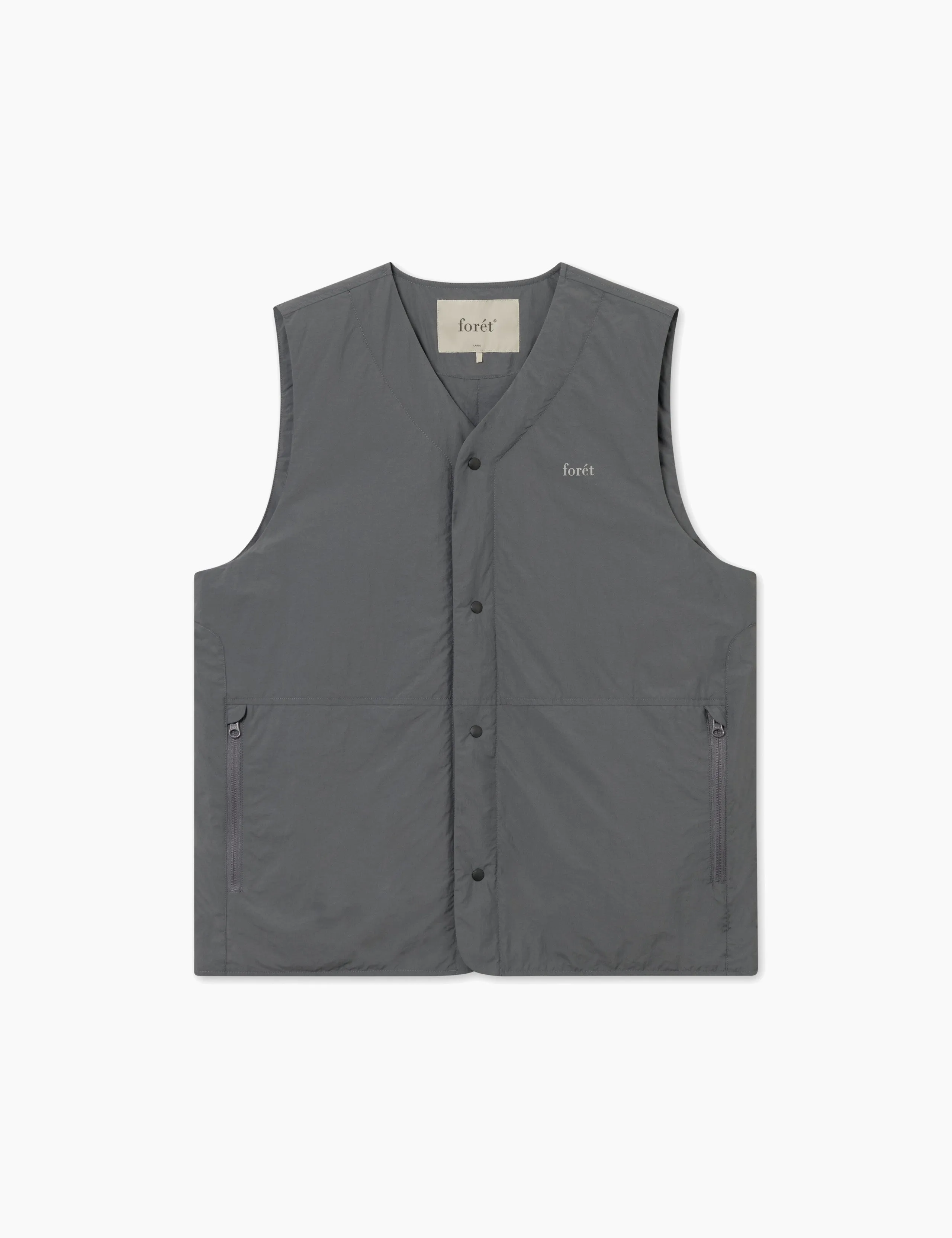 MYST LINER VEST - GREY sold by Foret