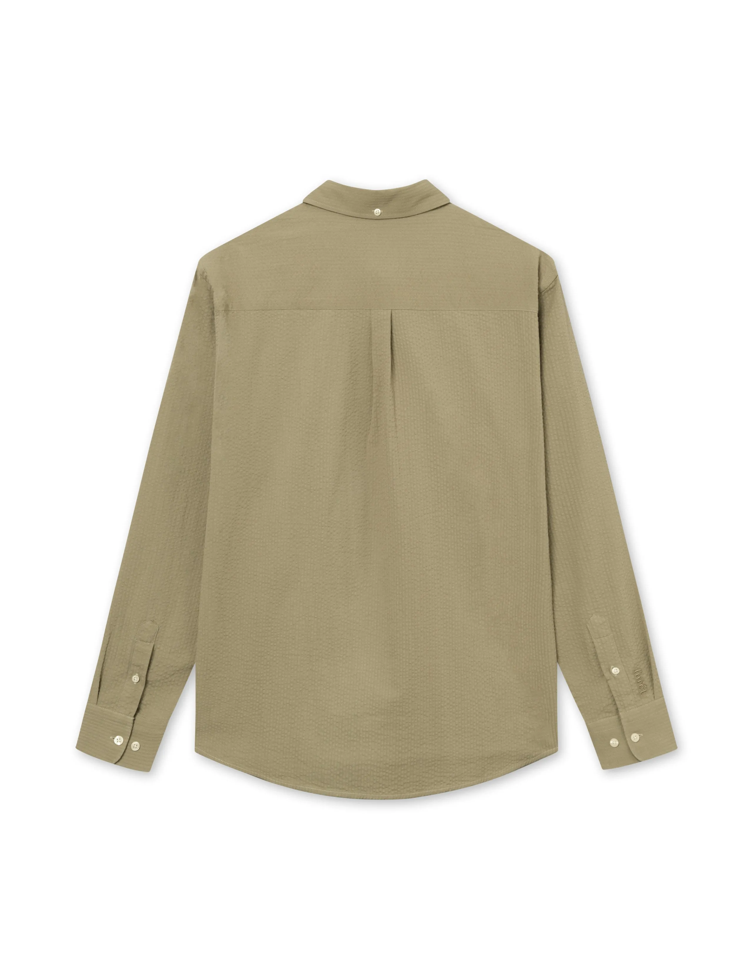 BUSH SEERSUCKER SHIRT - OLIVE sold by Foret product image thumbnail 3