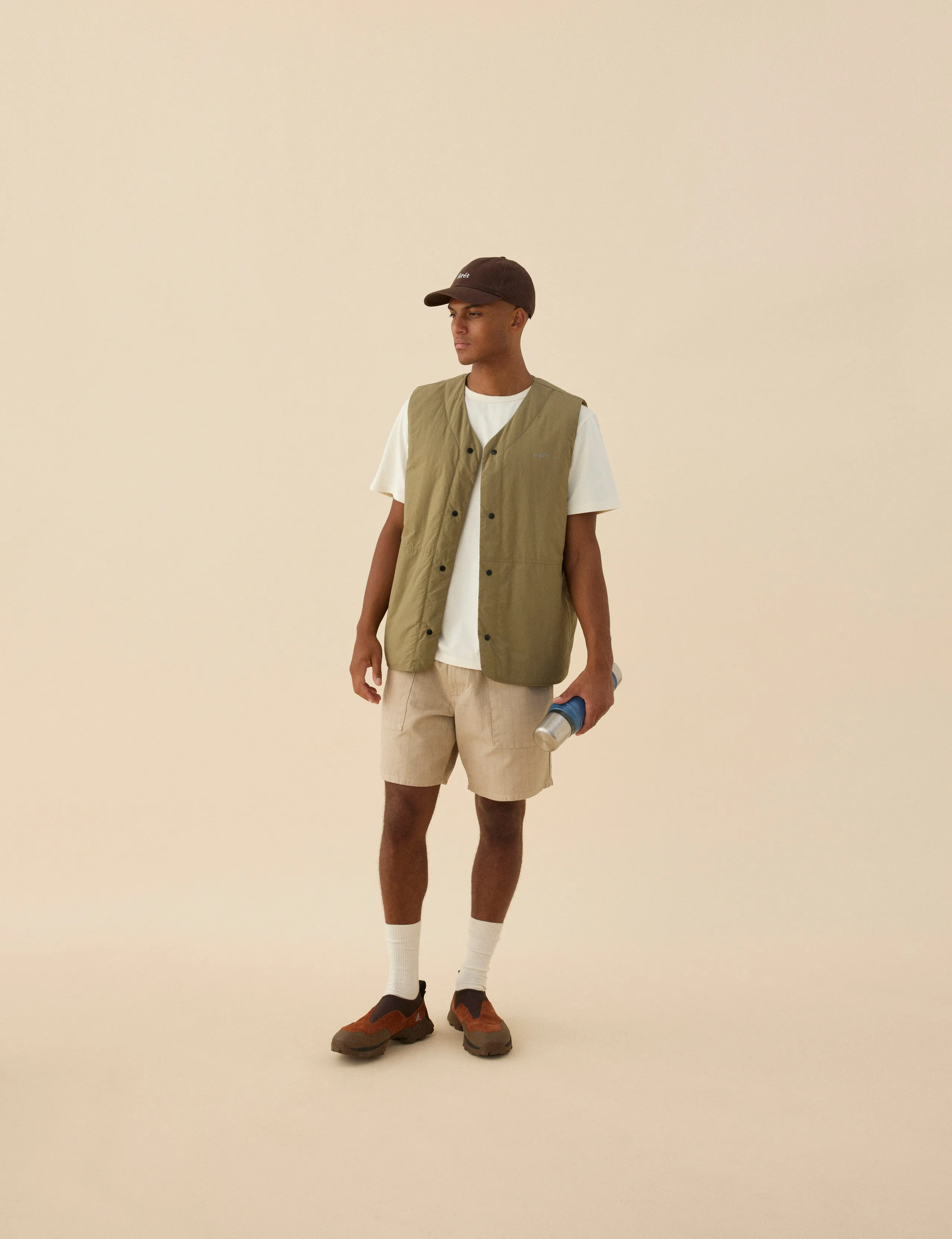 MYST LINER VEST - OLIVE sold by Foret product image thumbnail 2