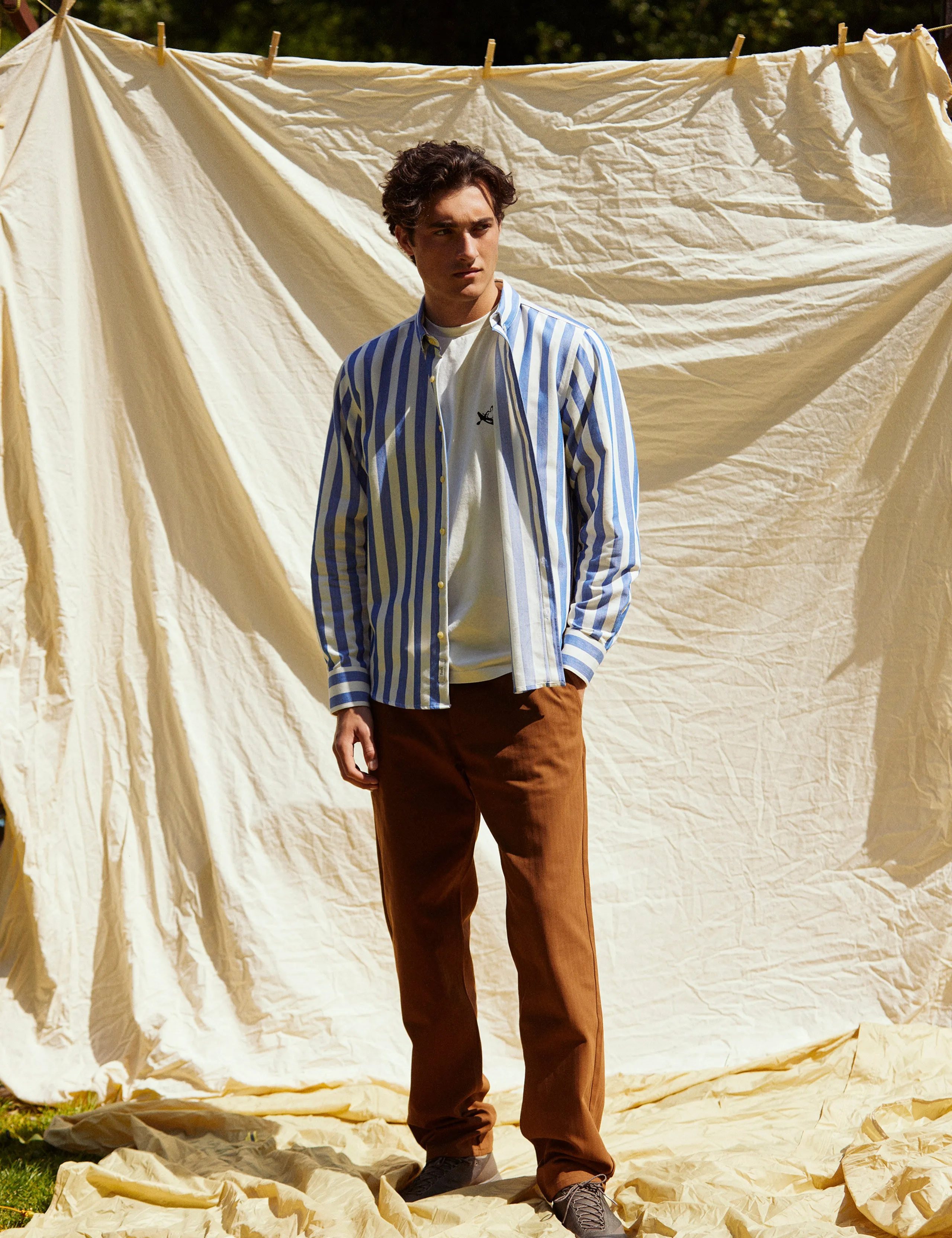 CLAY HERRINGBONE PANTS - RUBBER sold by Foret product image thumbnail 5