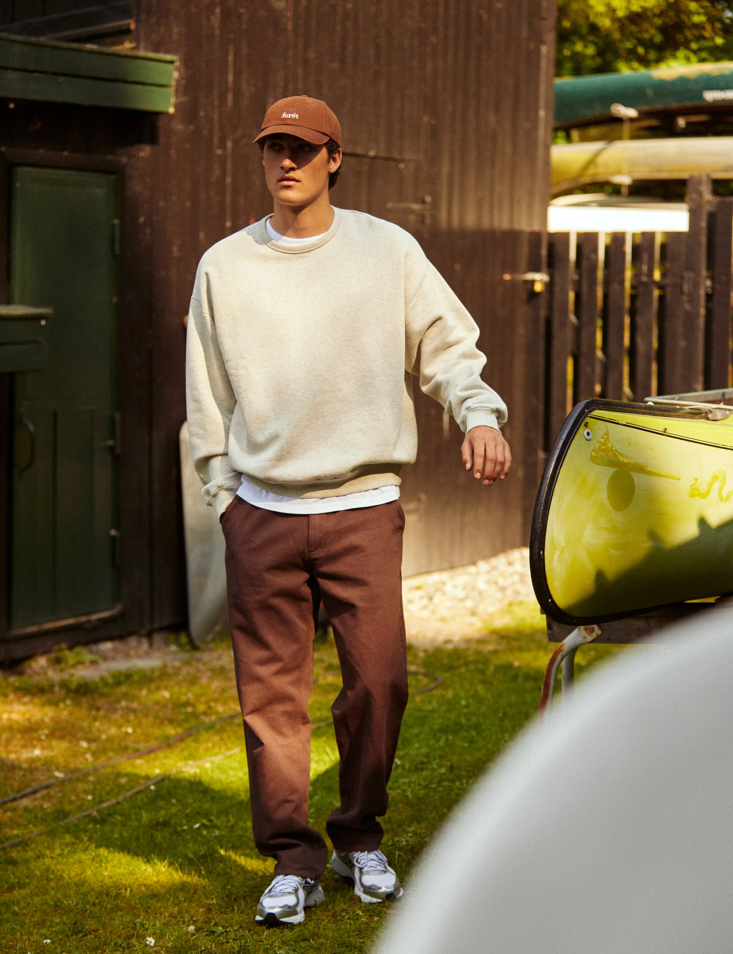 NOON SWEATSHIRT - SNOW MELANGE sold by Foret product image thumbnail 2