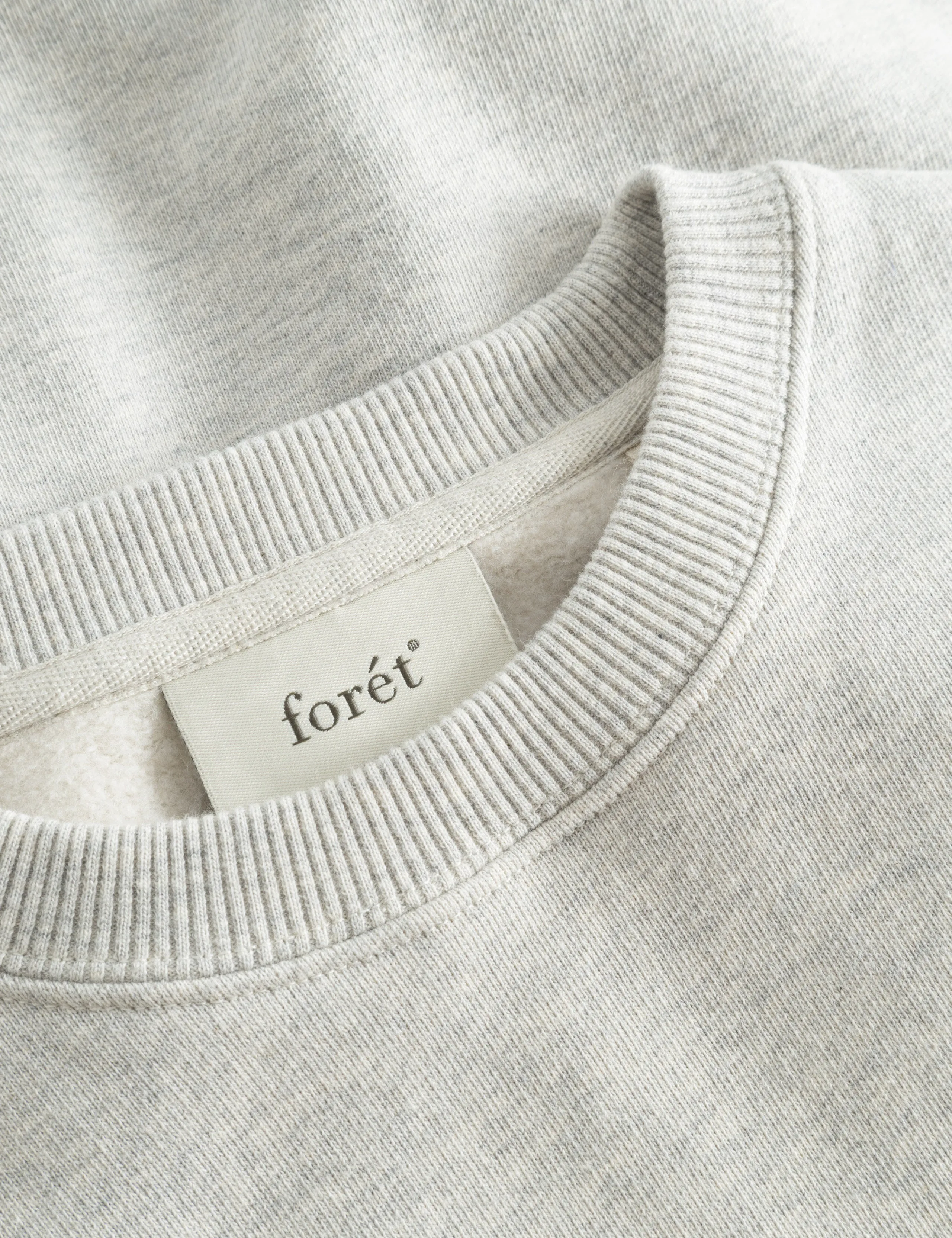 NOON SWEATSHIRT - SNOW MELANGE sold by Foret product image thumbnail 5