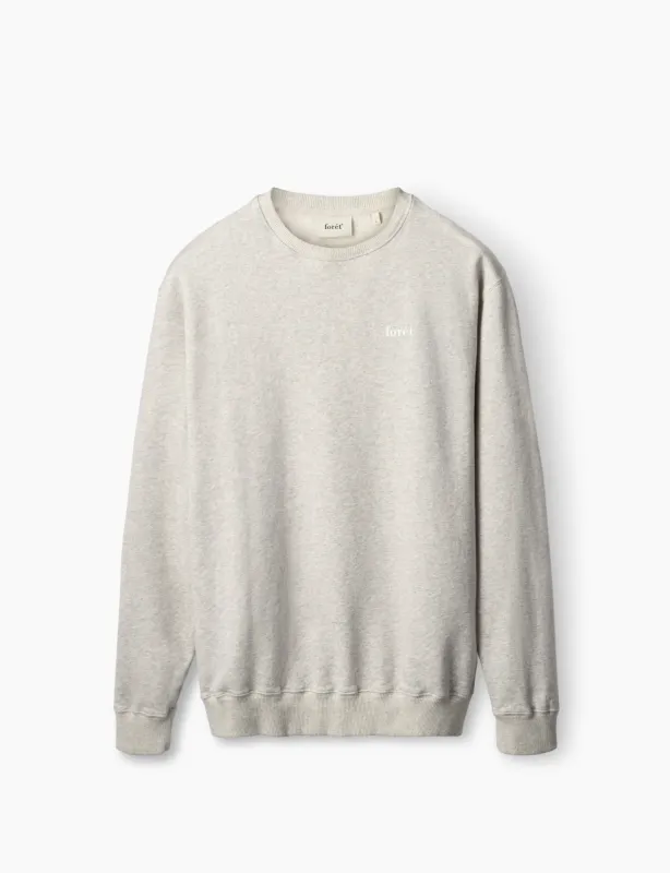 NOON SWEATSHIRT - SNOW MELANGE sold by Foret